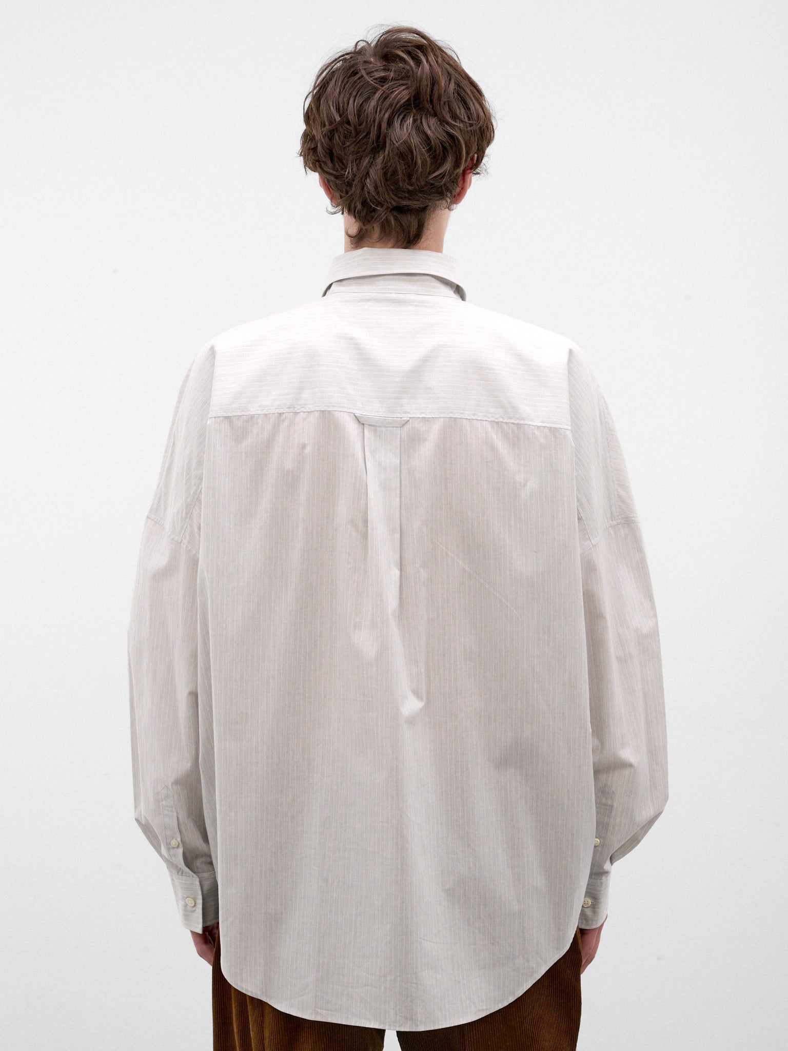 Gray Trompe L'oeil Tie Shirt (26AW20SH178-GREY)