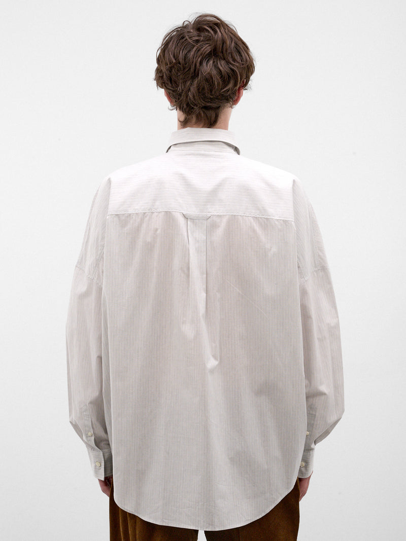 Gray Trompe L'oeil Tie Shirt (26AW20SH178-GREY)