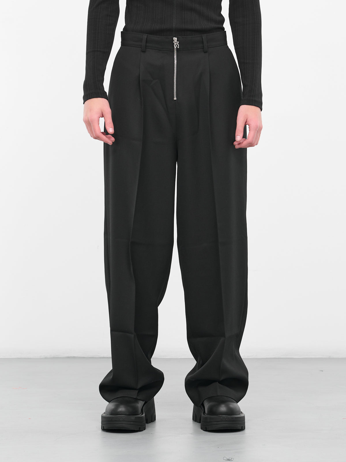 Large Zip Trousers (0732-T115-BLACK)