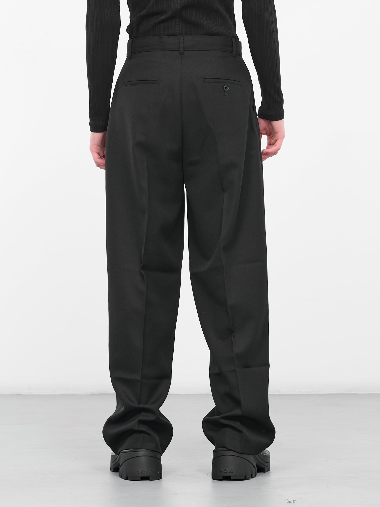 Large Zip Trousers (0732-T115-BLACK)