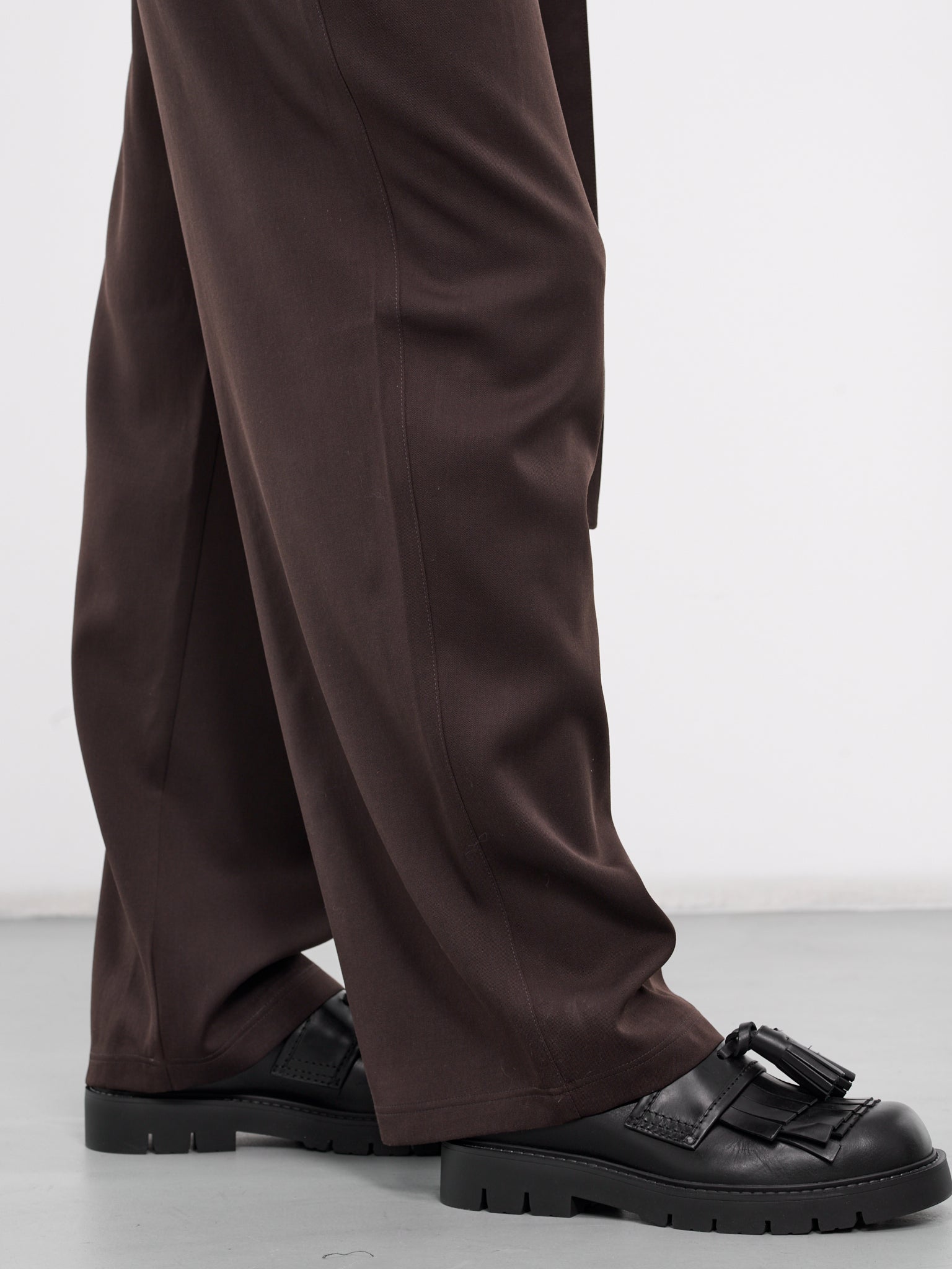 Belted Pleat Trousers (0734-T725-ESPRESSO-027)