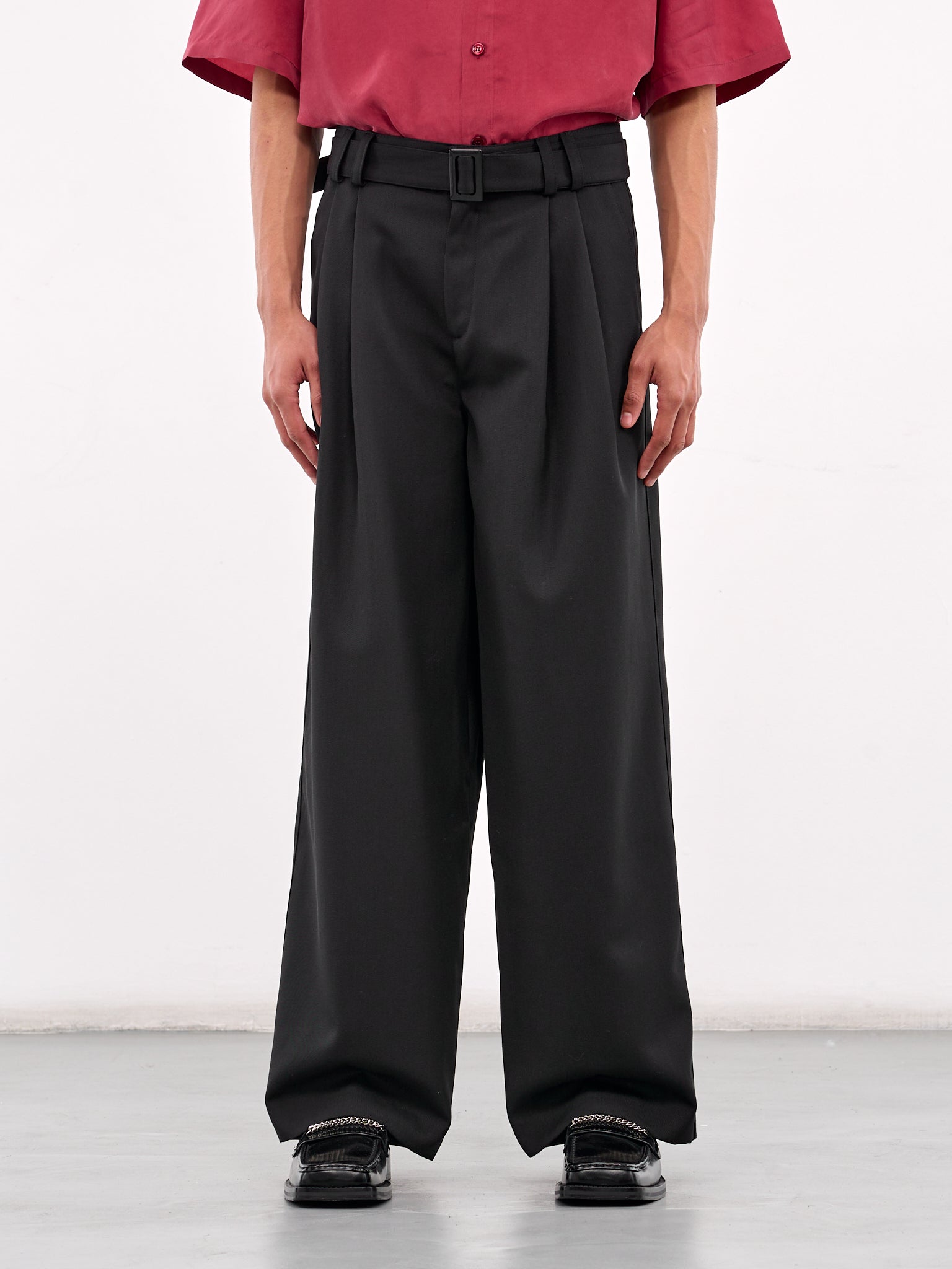 Belted Trousers (0765-T115-BLACK)
