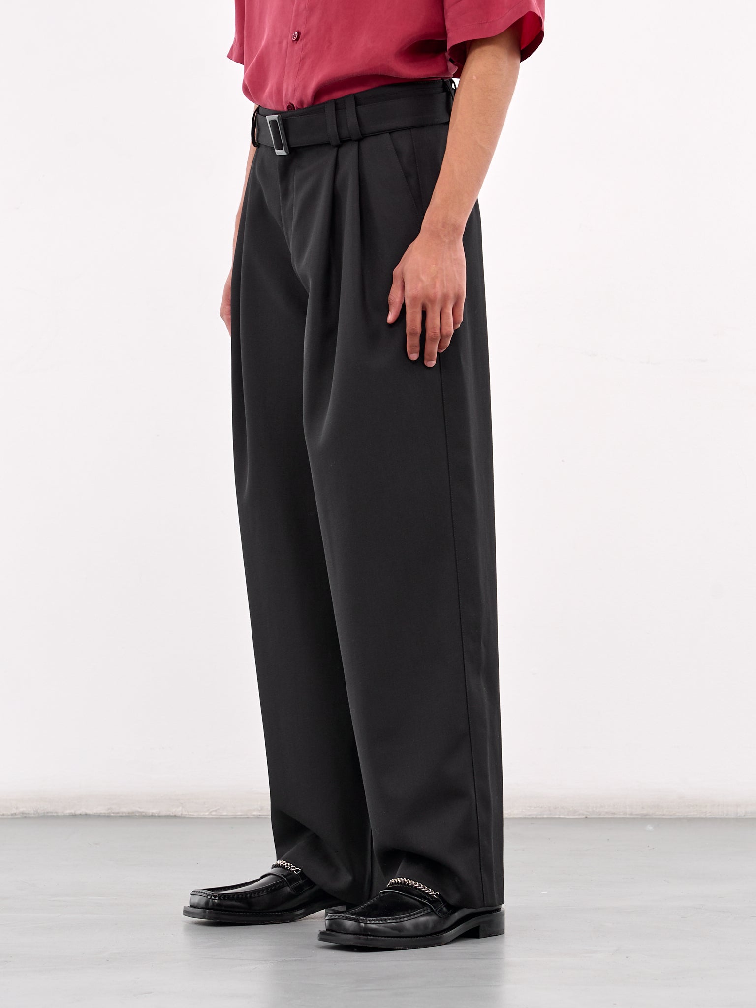 Belted Trousers (0765-T115-BLACK)