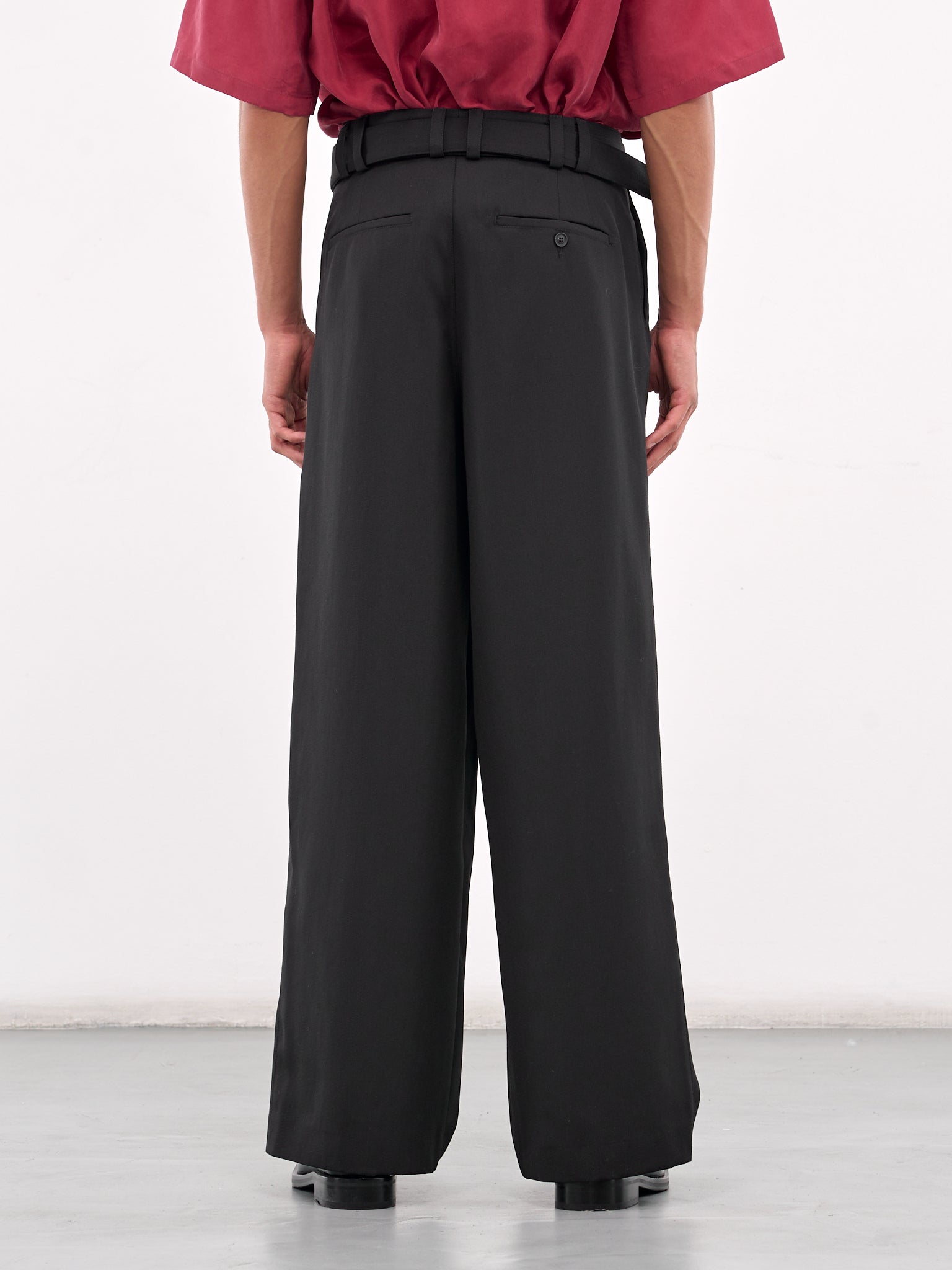 Belted Trousers (0765-T115-BLACK)