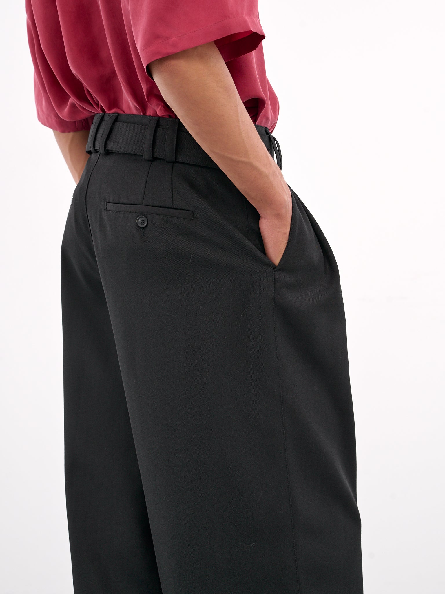 Belted Trousers (0765-T115-BLACK)