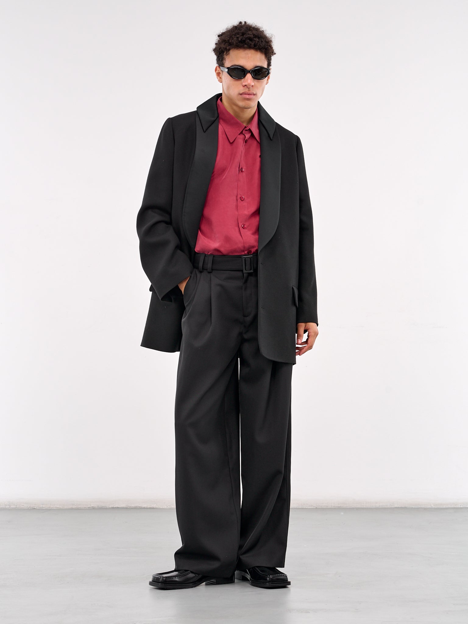 Belted Trousers (0765-T115-BLACK)