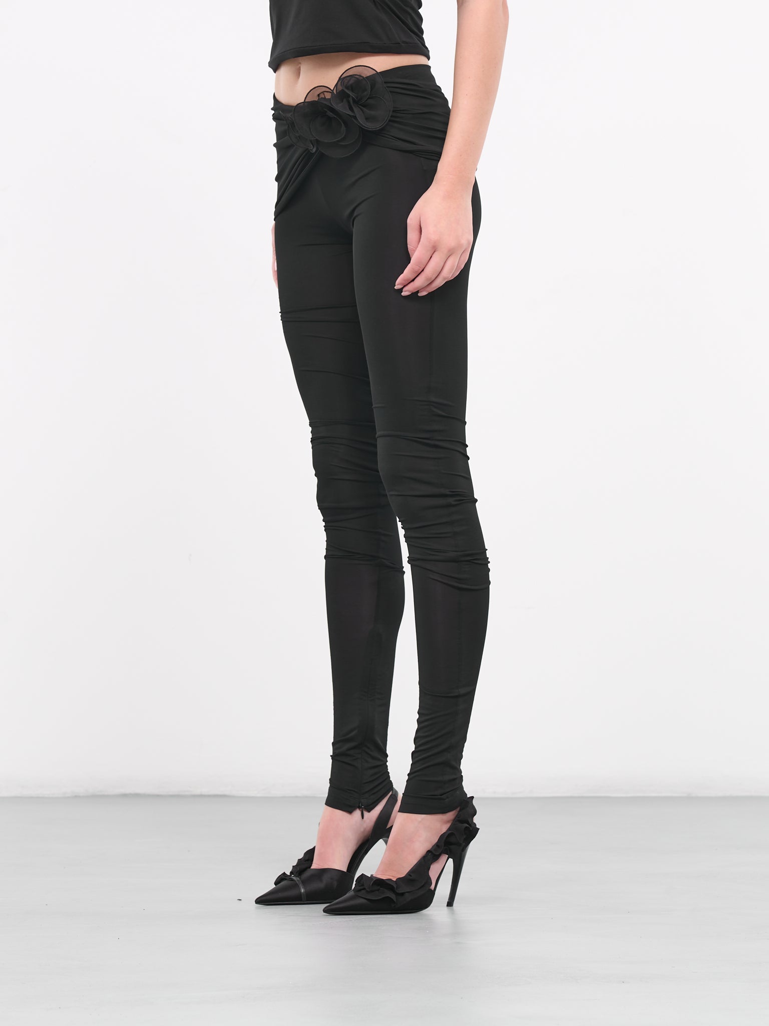 Wrap Waist Leggings (08-BLACK)