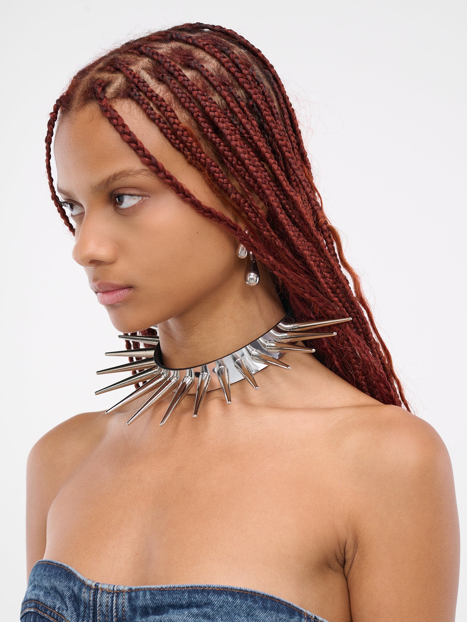 Spike Choker (DKCHOKER04-BLACK-SILVER)