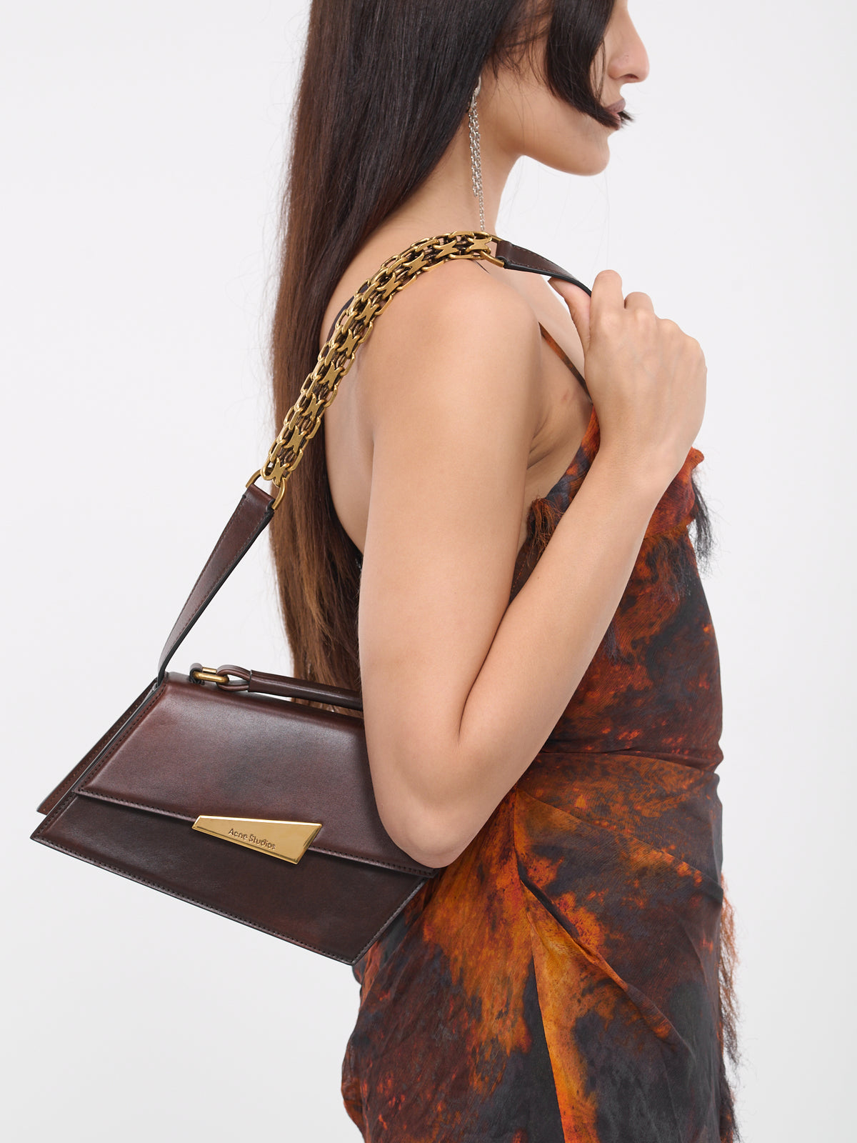 Distorition Mini Bag (FN-WN-BAGS000327-DARK-BROWN)