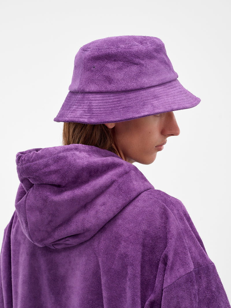 Purple Suede Lined Bucket Hat (ARG2566-PURPLE-SUEDE)
