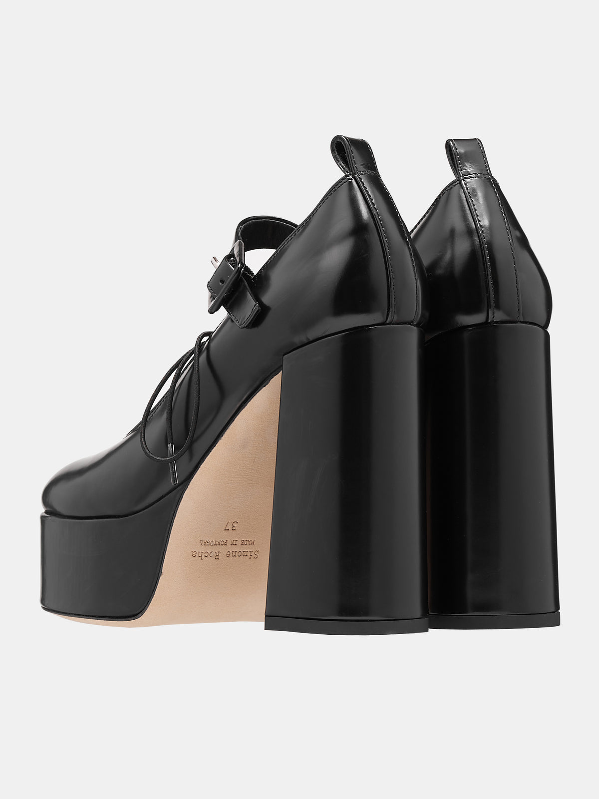 Lace-Up Platforms (HH1-0740-BLACK)