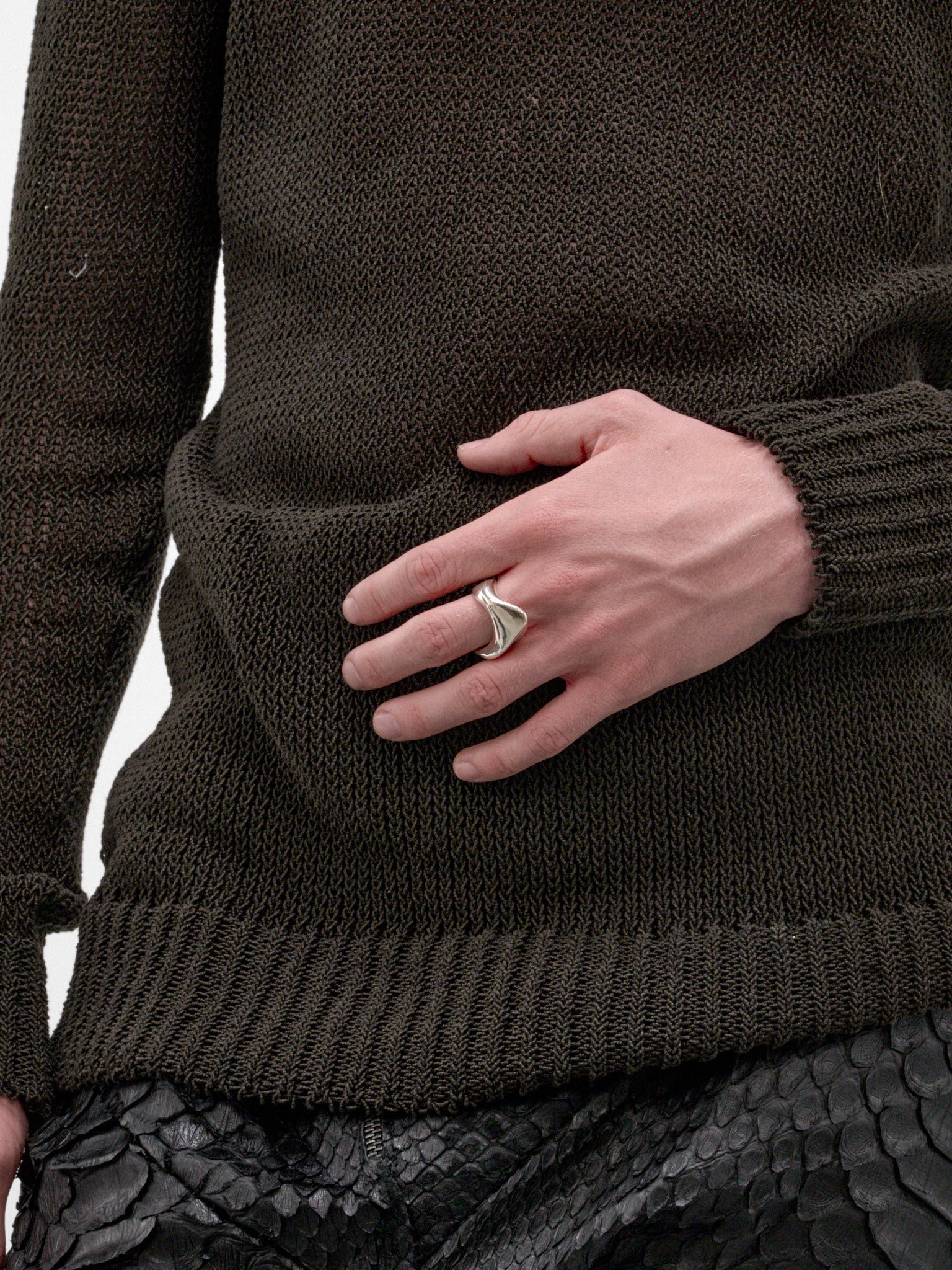 Sterling Silver Liquid Ring 1 (LIQ-R3-01-SILVER)