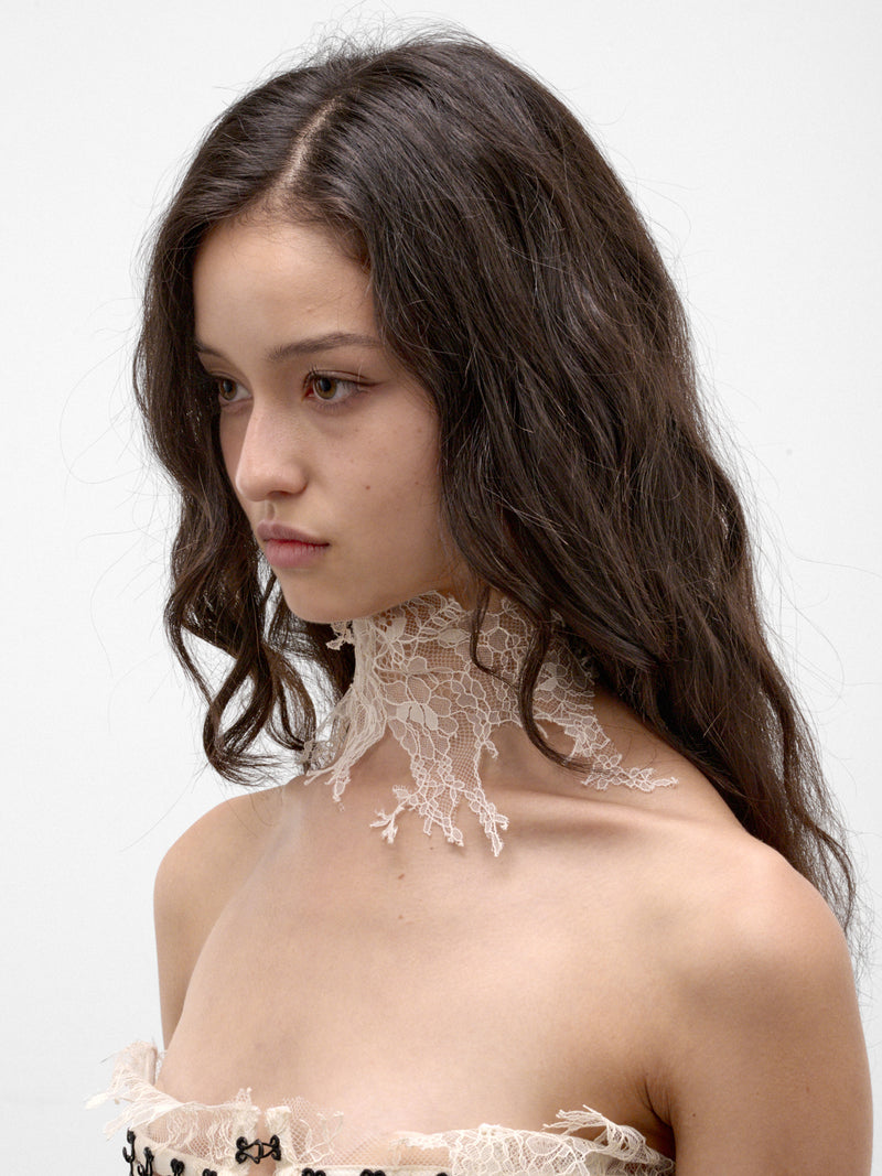 Cream The Consort Choker (THE-CONSORT-CHOLER-LT-CREAM)