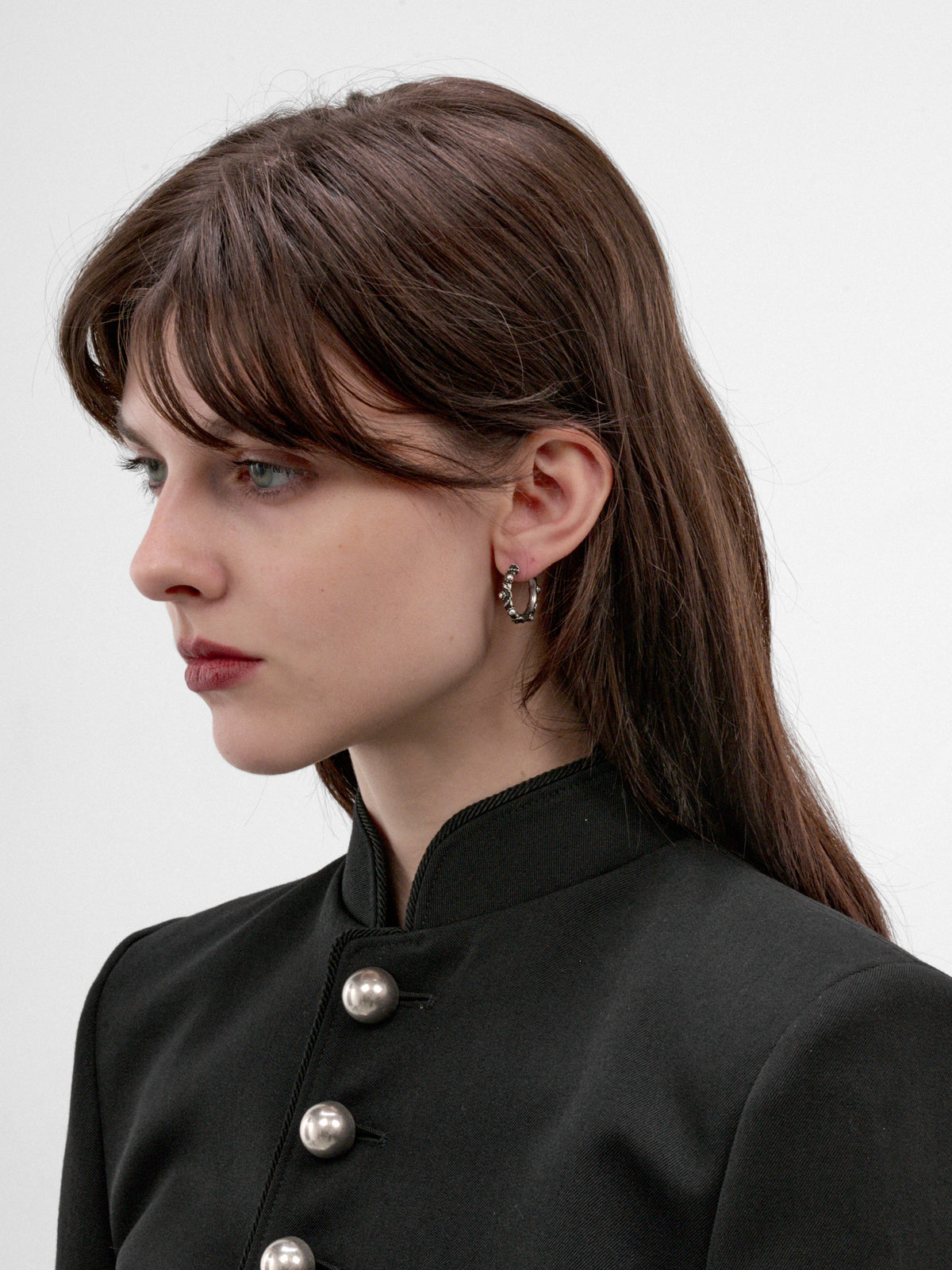 Antique Silver Earrings (B0014618-JW020-ANTIQUE-SILVER)