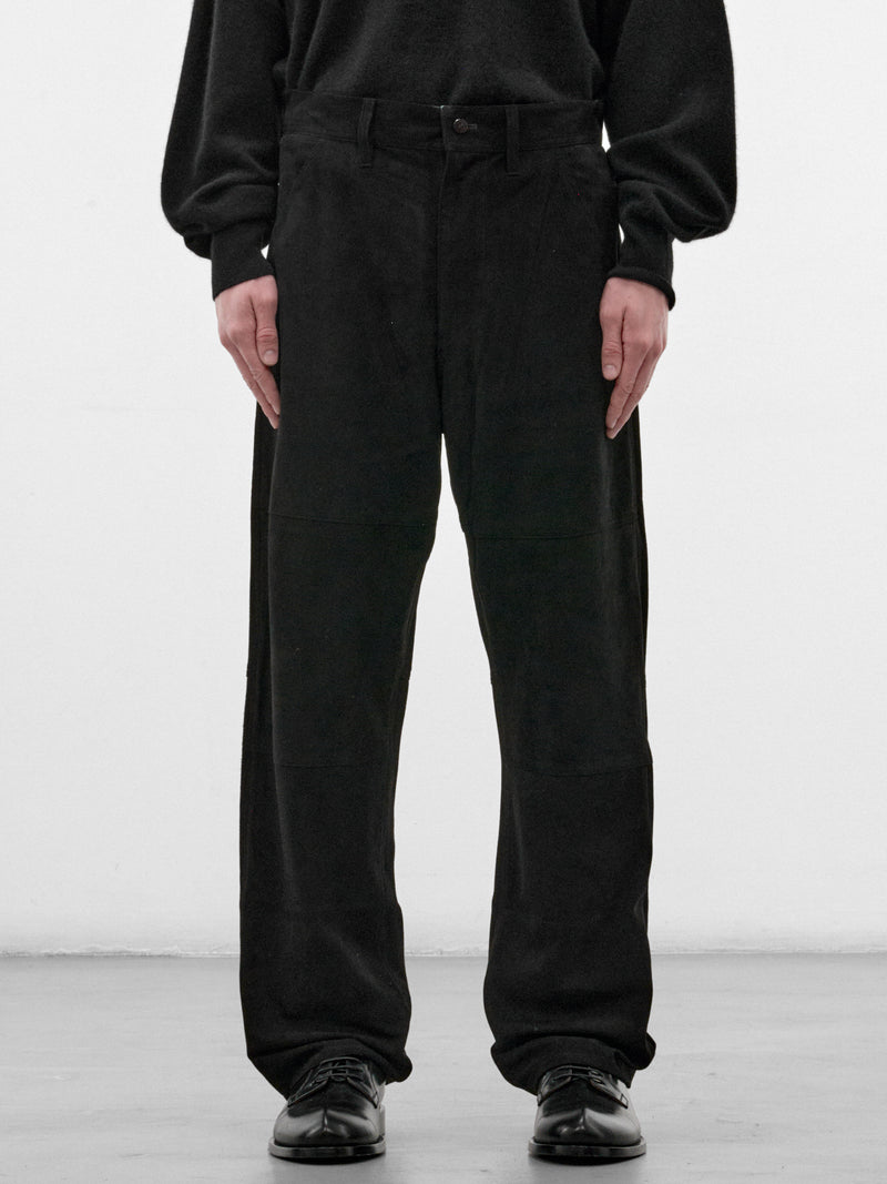Black Wool Wide Trousers (C263F09P02-BLACK)