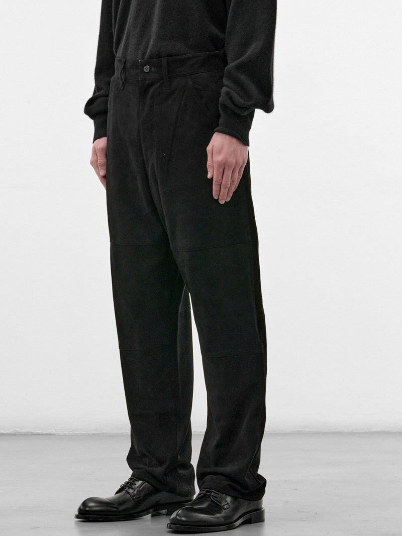Black Wool Wide Trousers (C263F09P02-BLACK)