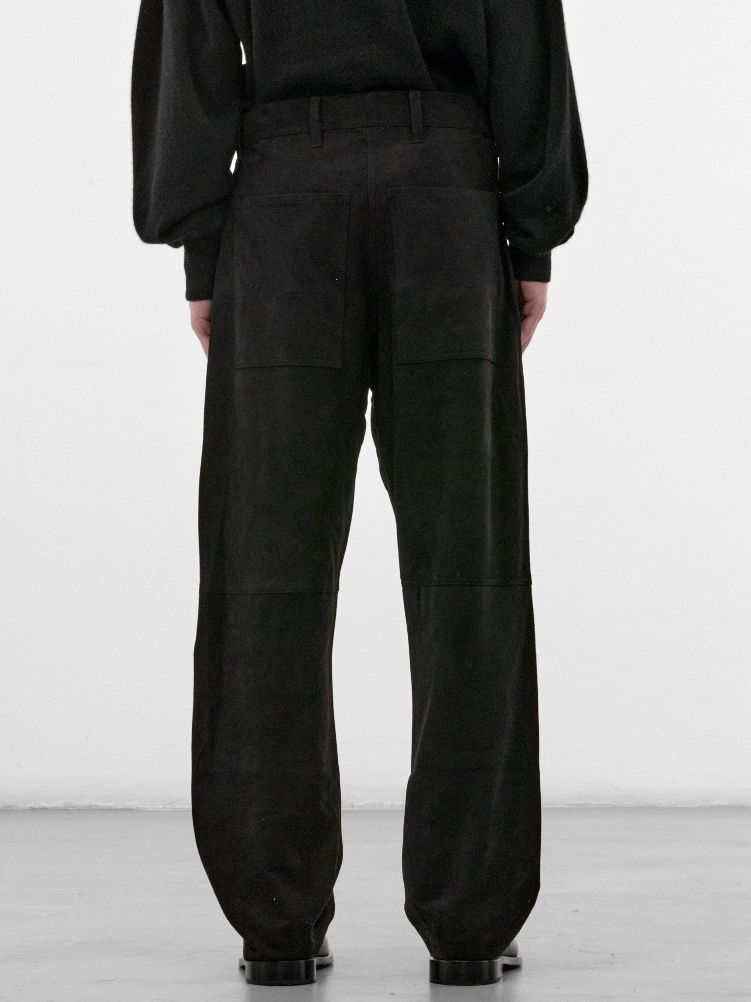 Black Wool Wide Trousers (C263F09P02-BLACK)