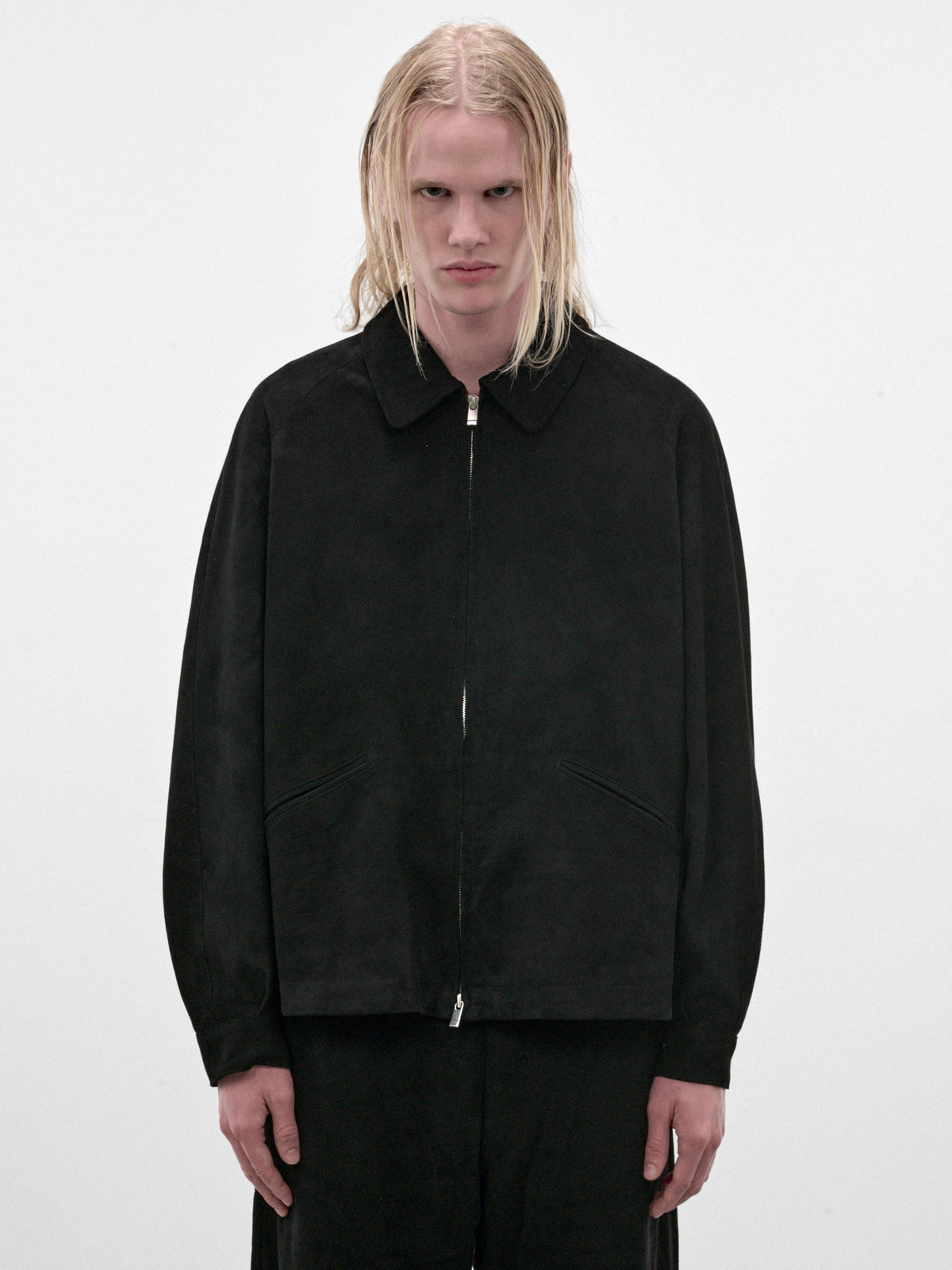 Black Wool Zip Jacket (C263F09J01-BLACK)