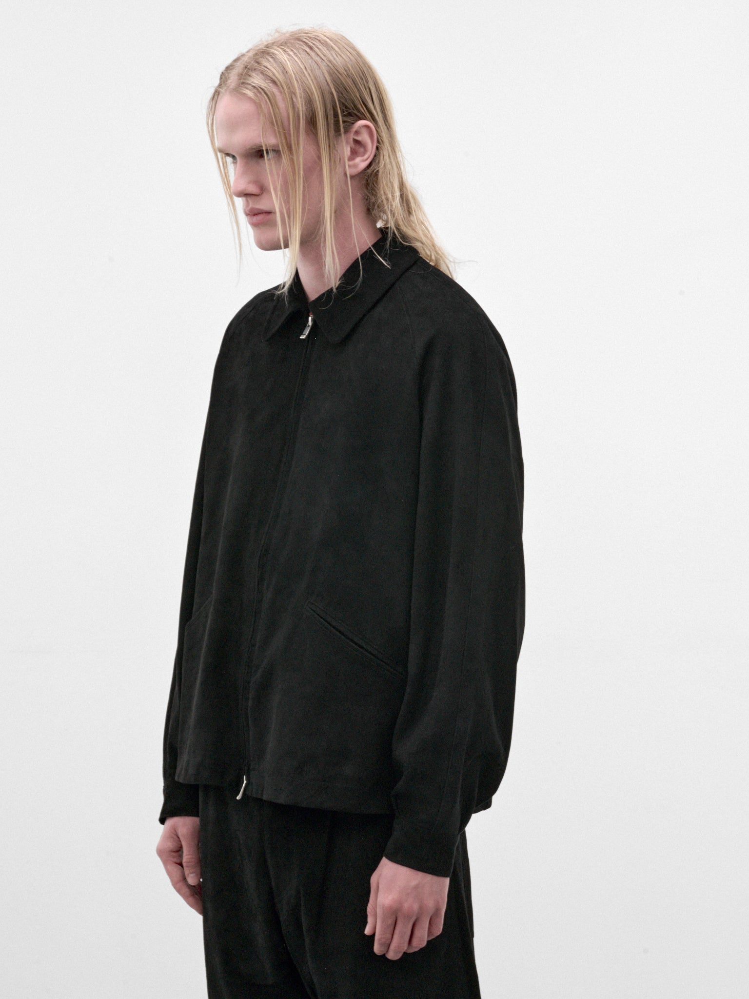 Black Wool Zip Jacket (C263F09J01-BLACK)