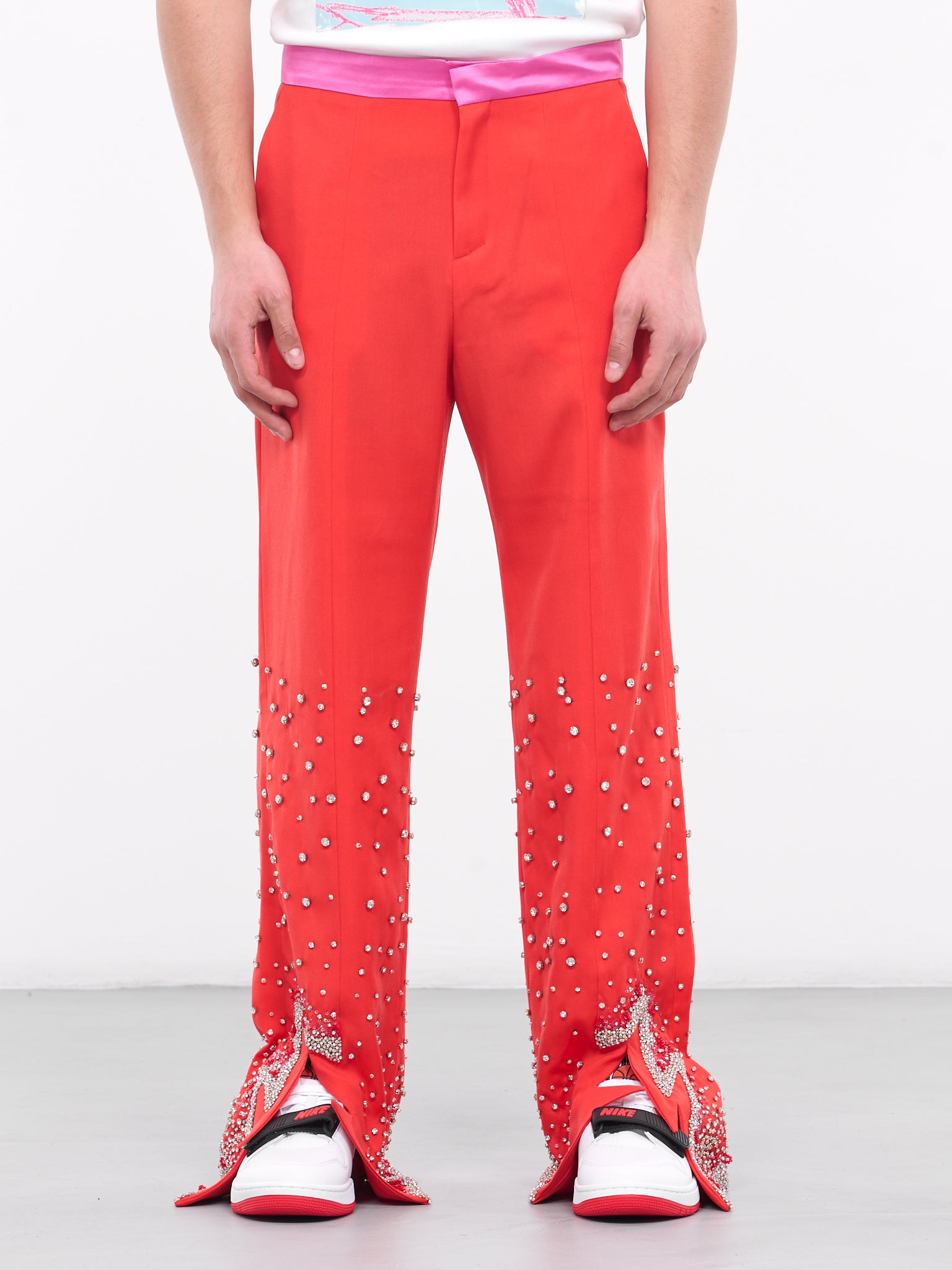 Crystal Suit Pants (PA193828211821-CHERRY-TOMATO)