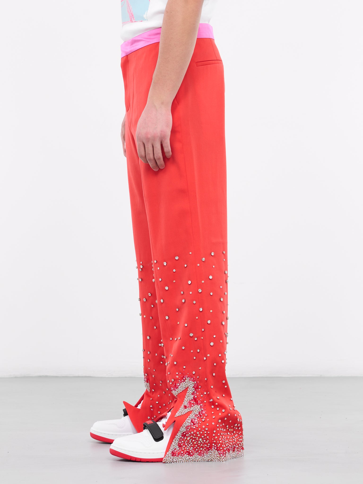 Crystal Suit Pants (PA193828211821-CHERRY-TOMATO)