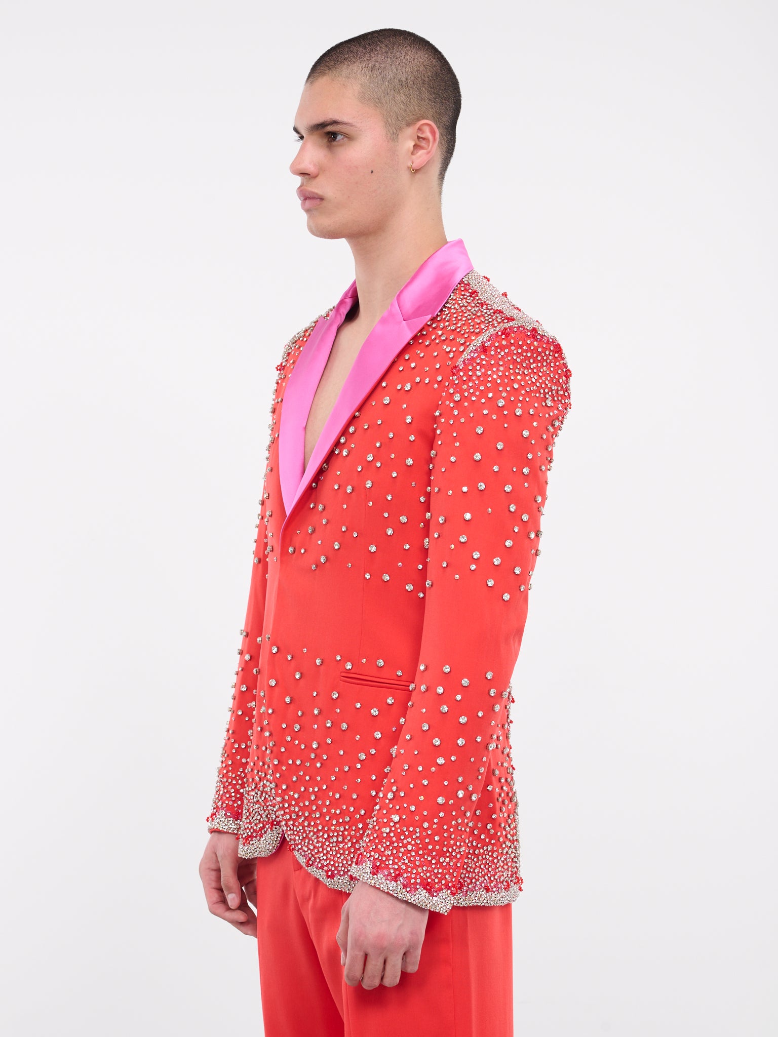 Crystal Suit Jacket (JA173758211821-CHERRY-TOMATO)