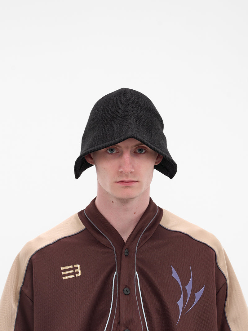 Black Knit Hat (N3-AW25-N3-HT-01-EB-EUPHORIC-B)