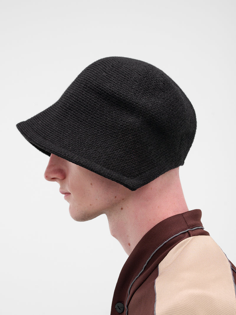 Black Knit Hat (N3-AW25-N3-HT-01-EB-EUPHORIC-B)