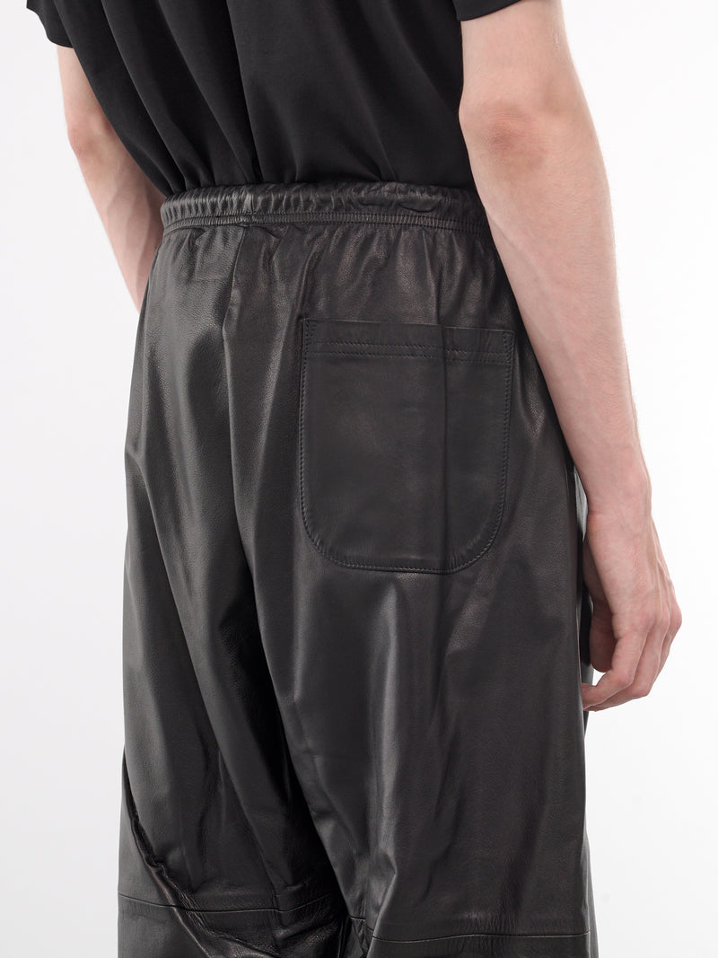 A LEATHER Leather Sweatpants | H. Lorenzo - detail 1