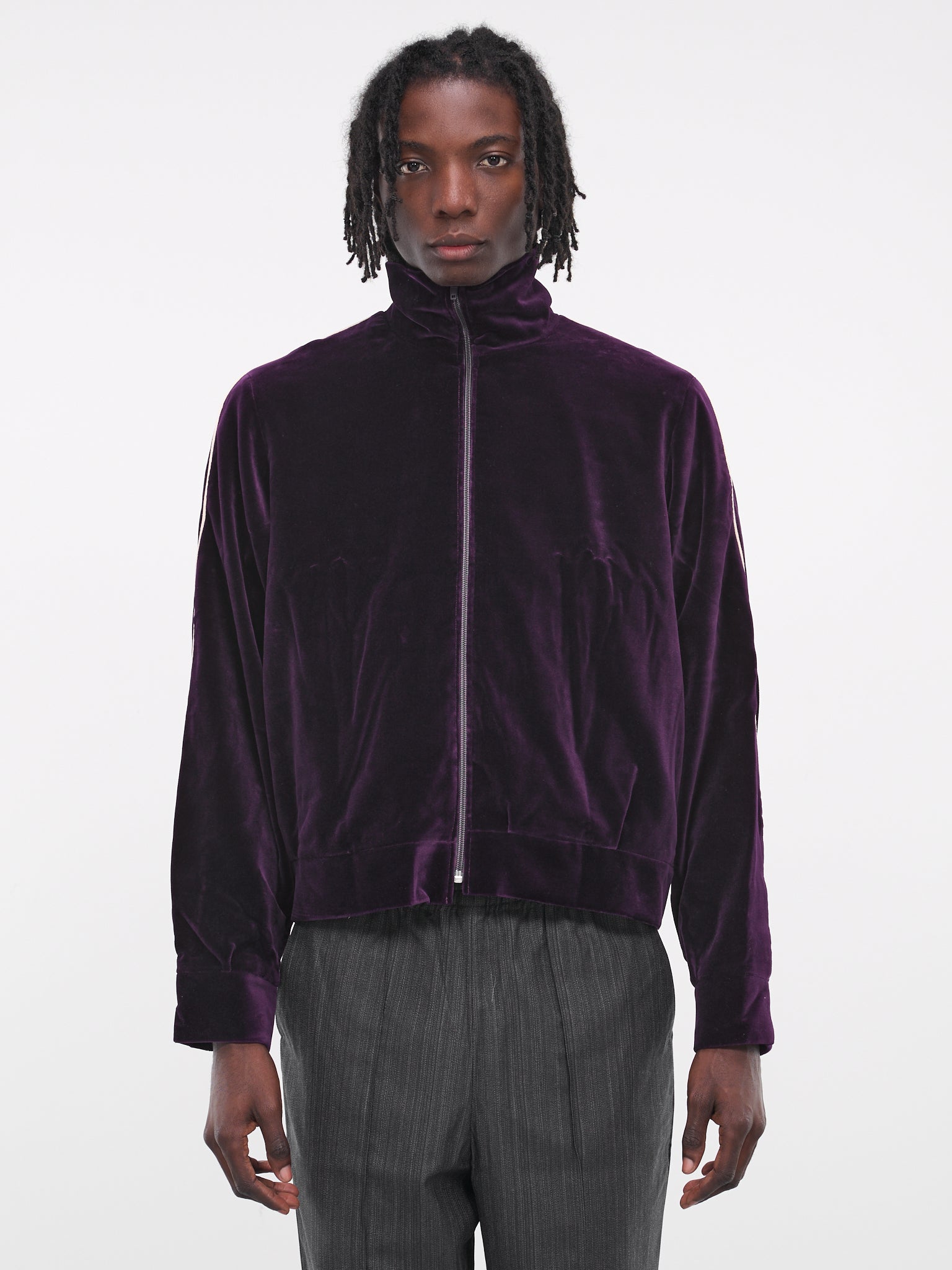 Piped Track Jacket (09-01-01-PURPLE)