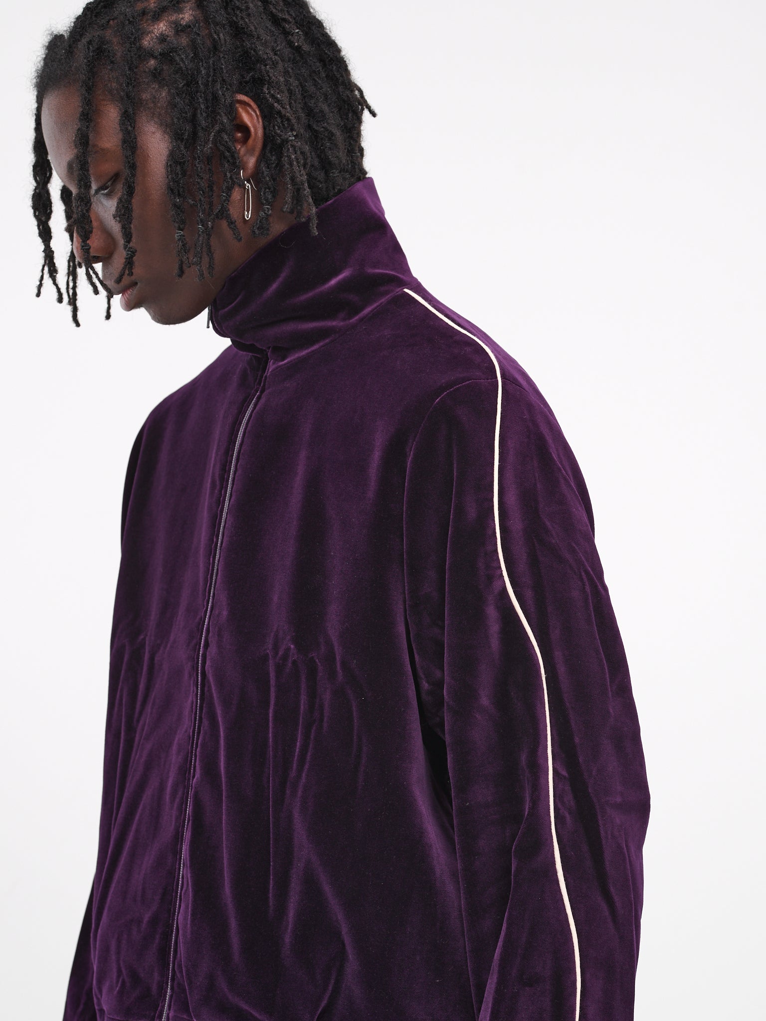Piped Track Jacket (09-01-01-PURPLE)