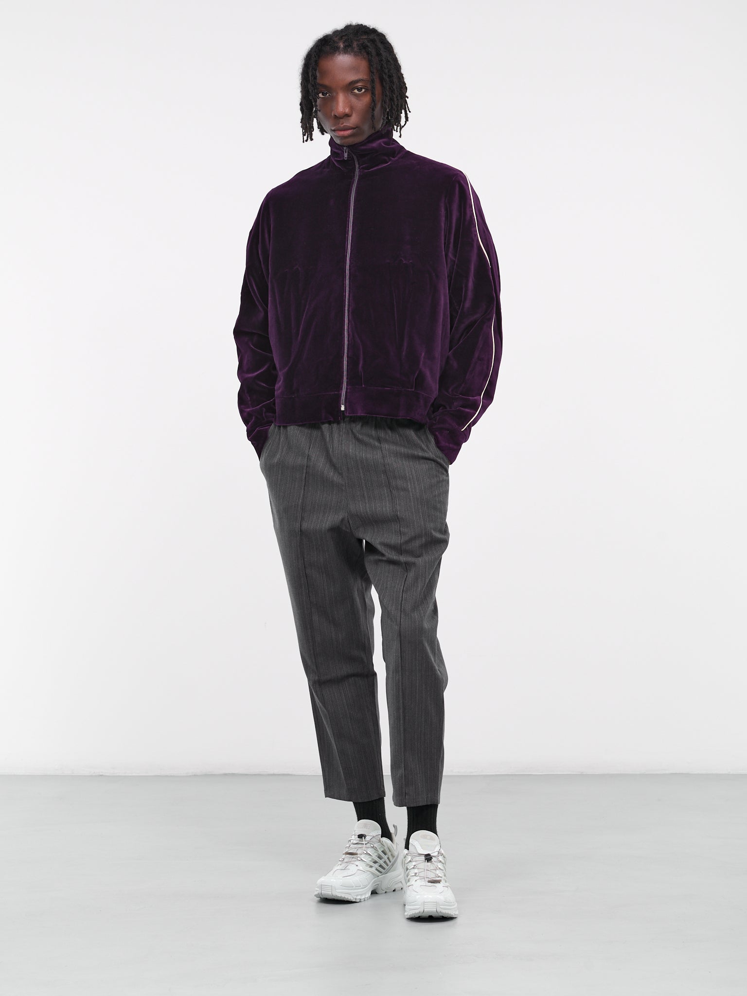 Piped Track Jacket (09-01-01-PURPLE)