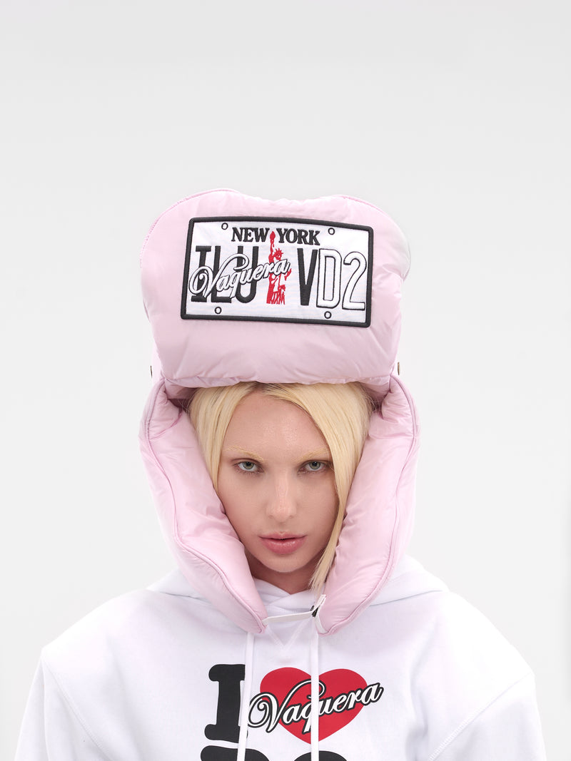 Vaquera Graphic Padded Ushanka Hat (HAW0051-ROSA)