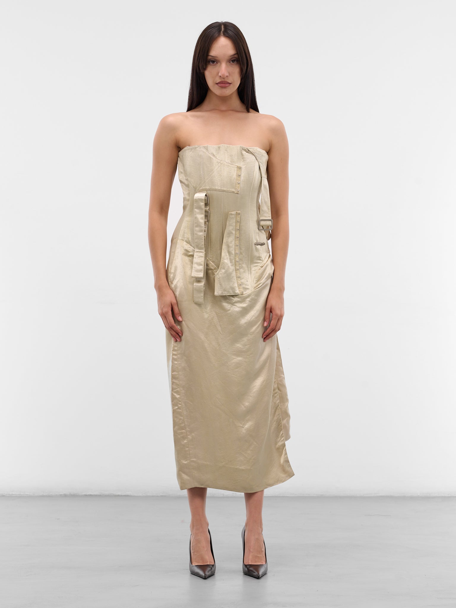 Ivory Landwalker Midi Dress (EV034Y002-IVORY)