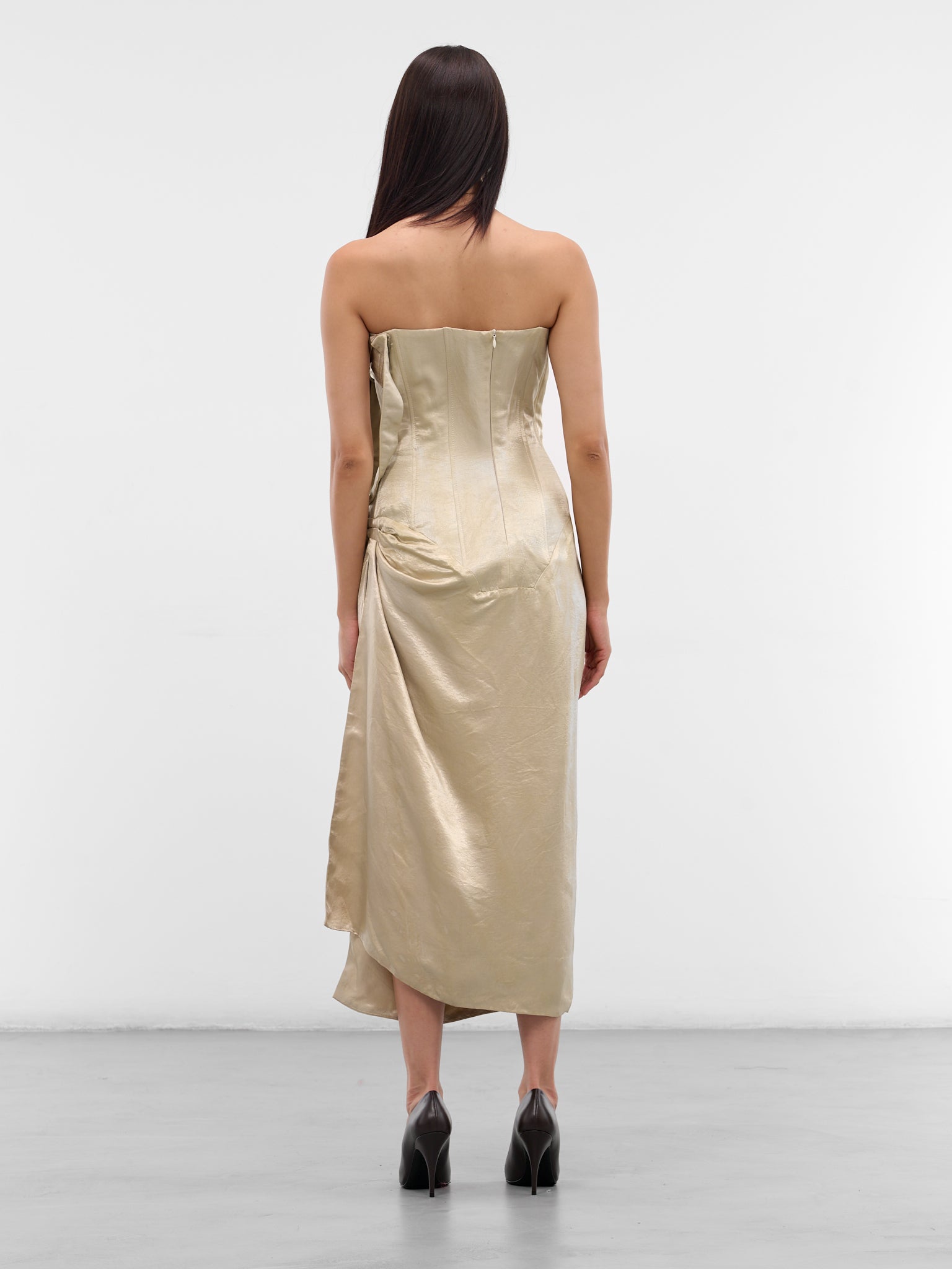 Ivory Landwalker Midi Dress (EV034Y002-IVORY)