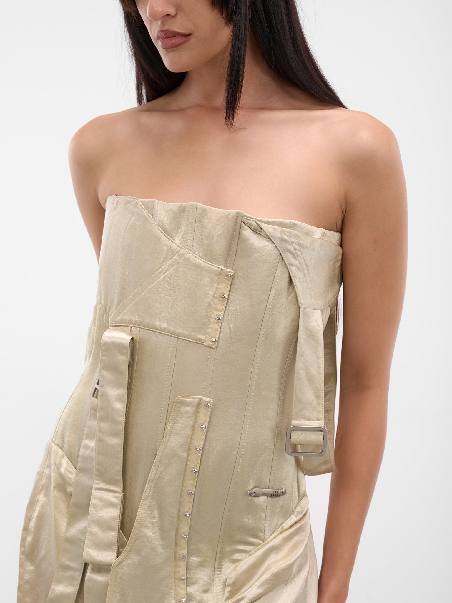 Ivory Landwalker Midi Dress (EV034Y002-IVORY)