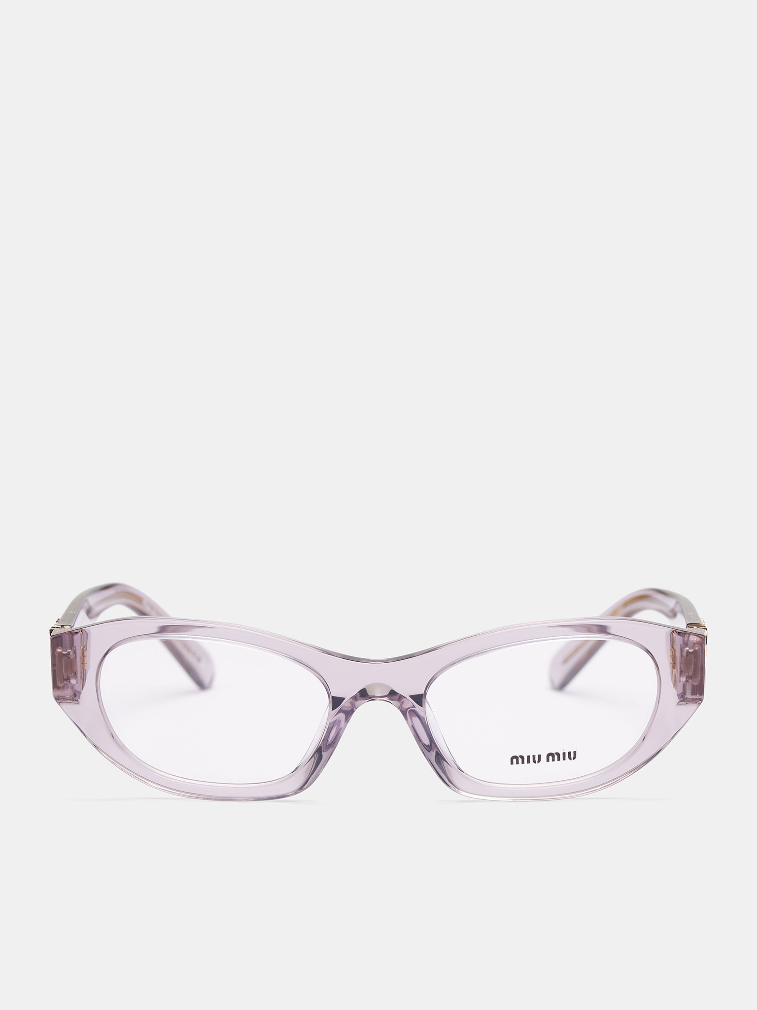 Oval Sunglasses (0MU-03WV-MAUVE-TRANSPARENT-DEM)