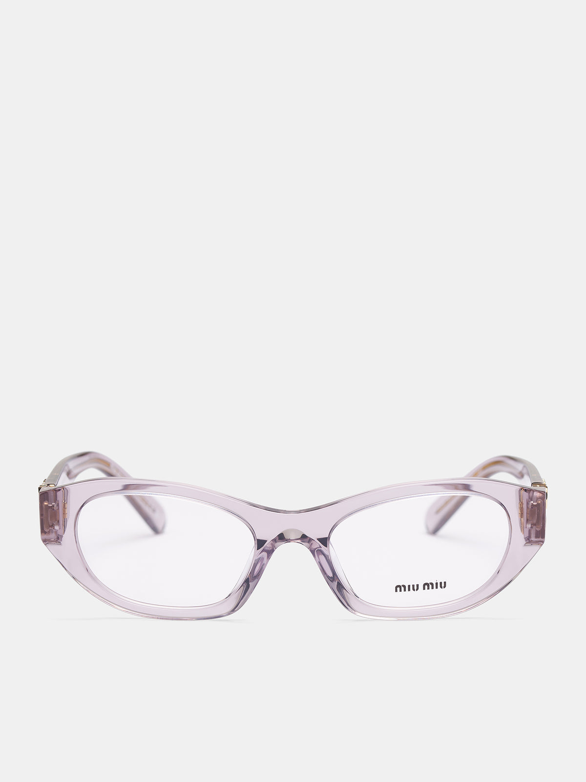 Oval Sunglasses (0MU-03WV-MAUVE-TRANSPARENT-DEM)