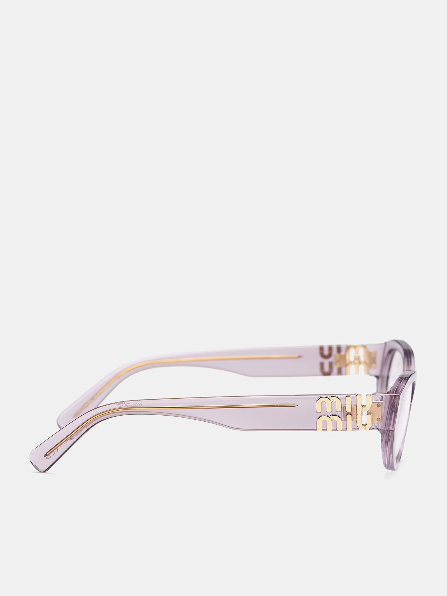 Oval Sunglasses (0MU-03WV-MAUVE-TRANSPARENT-DEM)