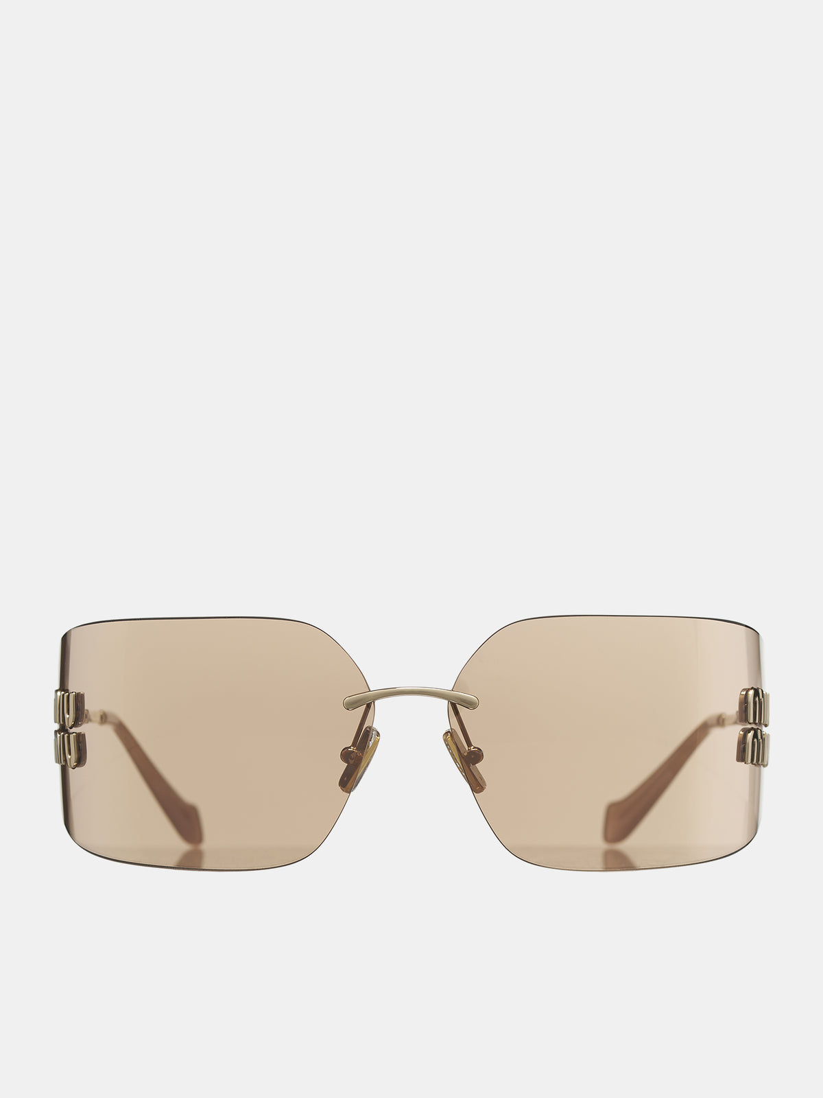 Wraparound Mirror Sunglasses (0MU-54YS-PALE-GOLD-PINK-MIRROR)