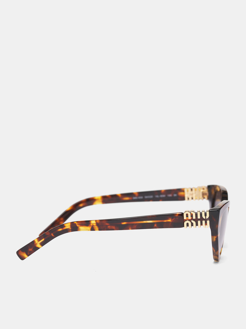 Tortoiseshell Cat-Eye Sunglasses (0MU-A04S-HAVANA-HONEY-DARK-BRO)