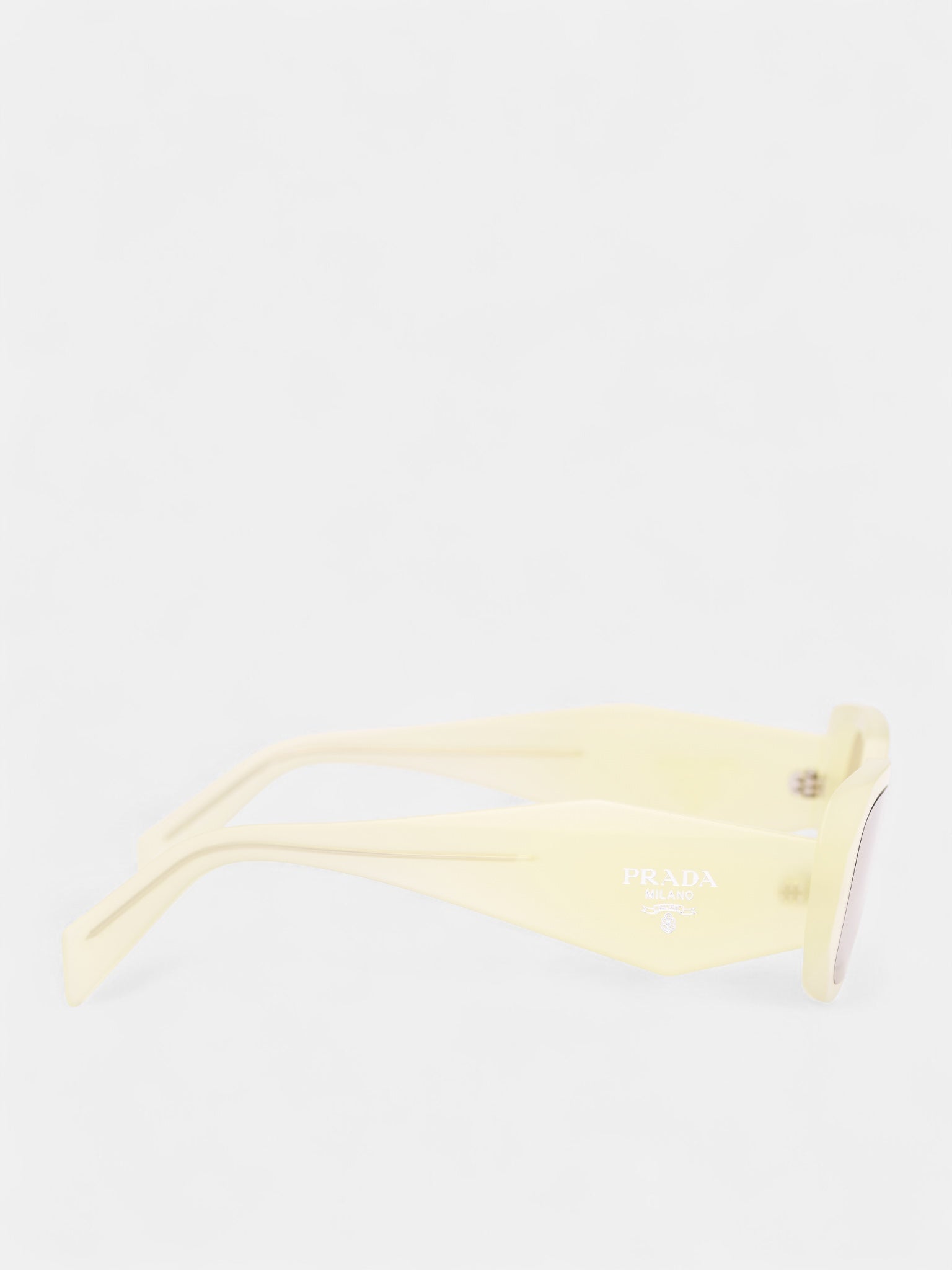 White 17WS Rectangle Sunglasses (0PR-17WS-VANILLA-YELLOW)