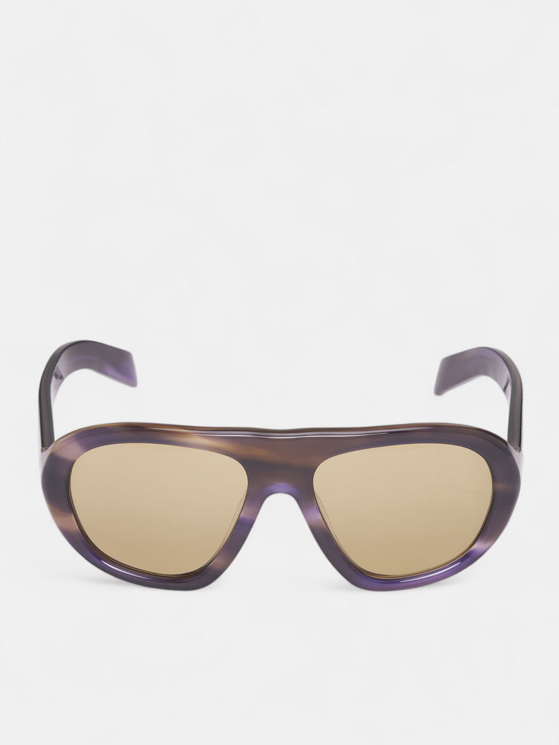 Laguna Stripe C05S Aviator Sunglasses (0PR-C05S-STRIPED-LAGUNA-GREEN)