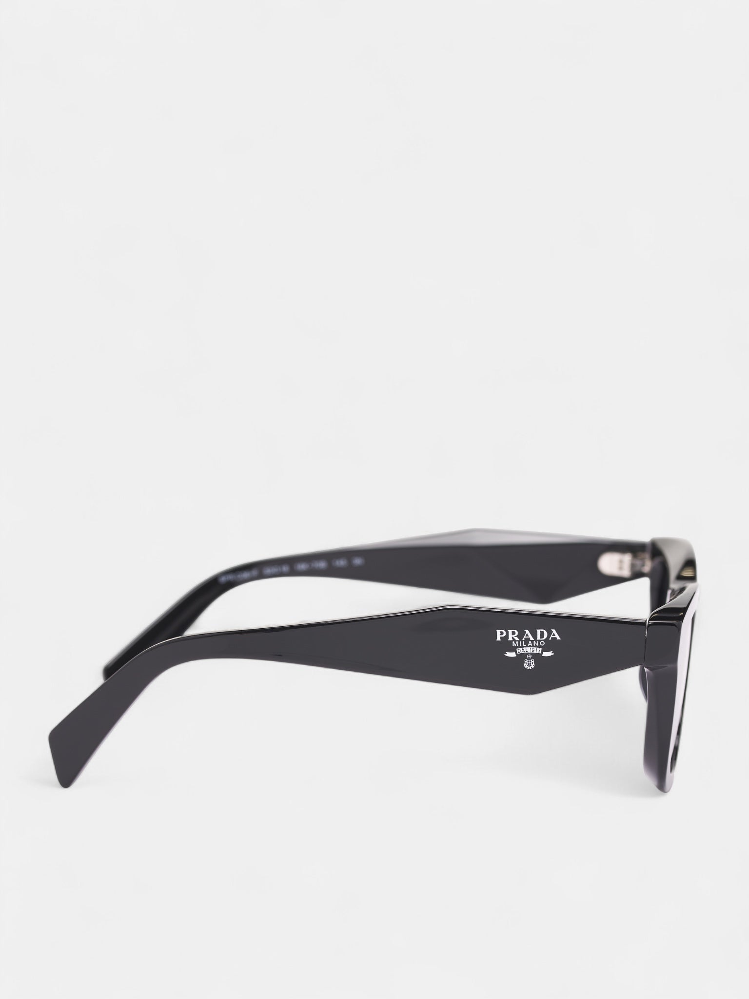 Black Matte C06SF Rectangle Sunglasses (0PR-C06SF-BLACK-DARK-GREY)
