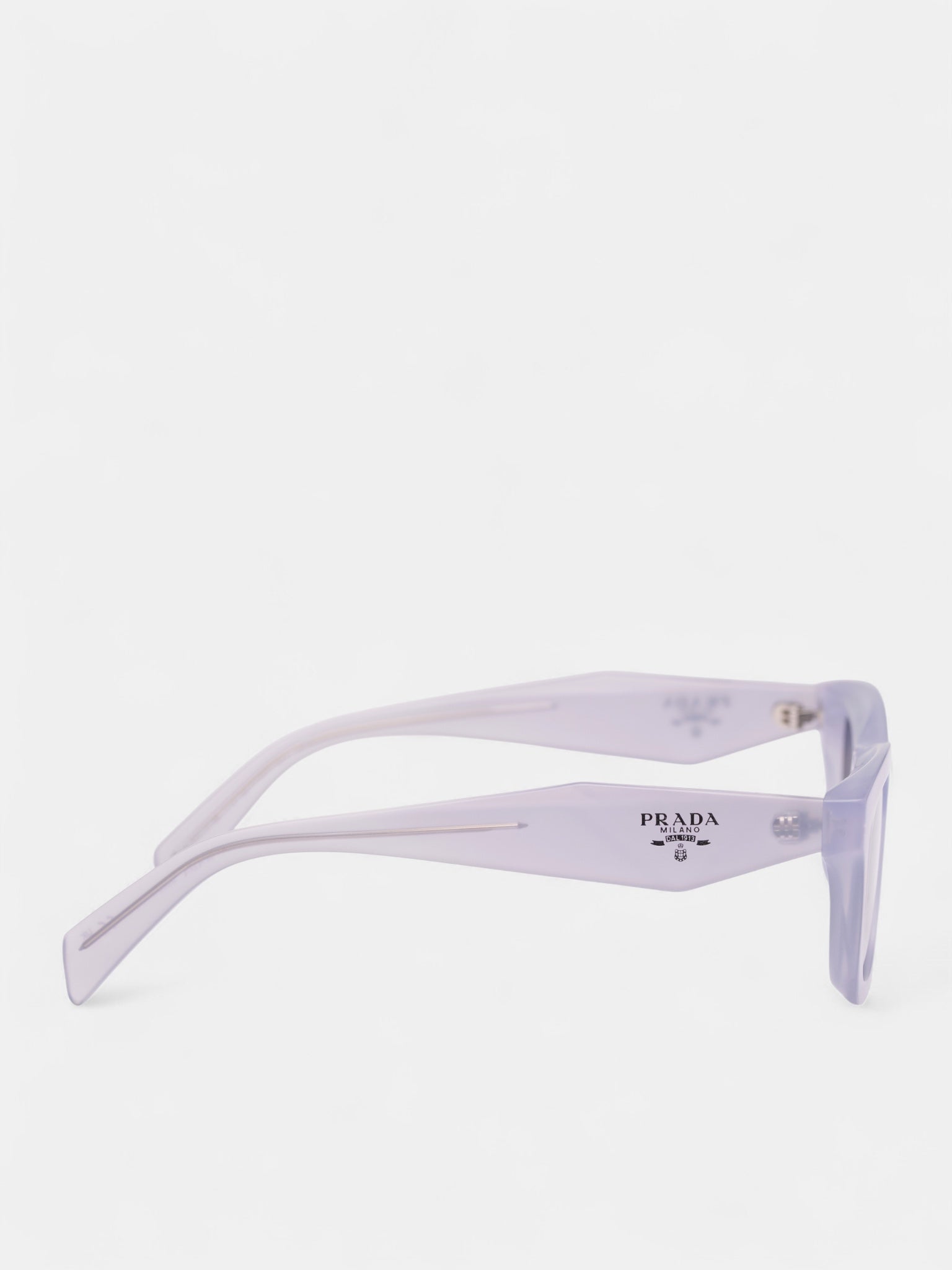 Gray Translucent C06SF Rectangular Sunglasses (0PR-C06SF-FROSTED-ICE-DARK-GRE)