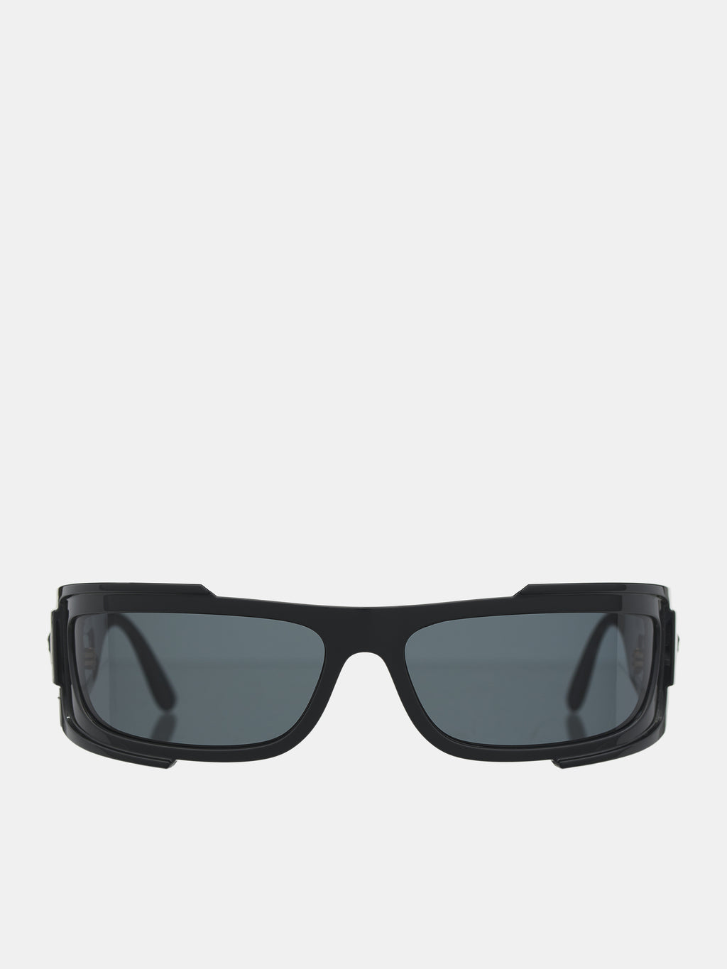 NWT Versace VE4446 Grey Rectangle 67mm Sunglasses Shop Versace VE4446 Sunglasses Transparent Grey/Dark Grey main image 3