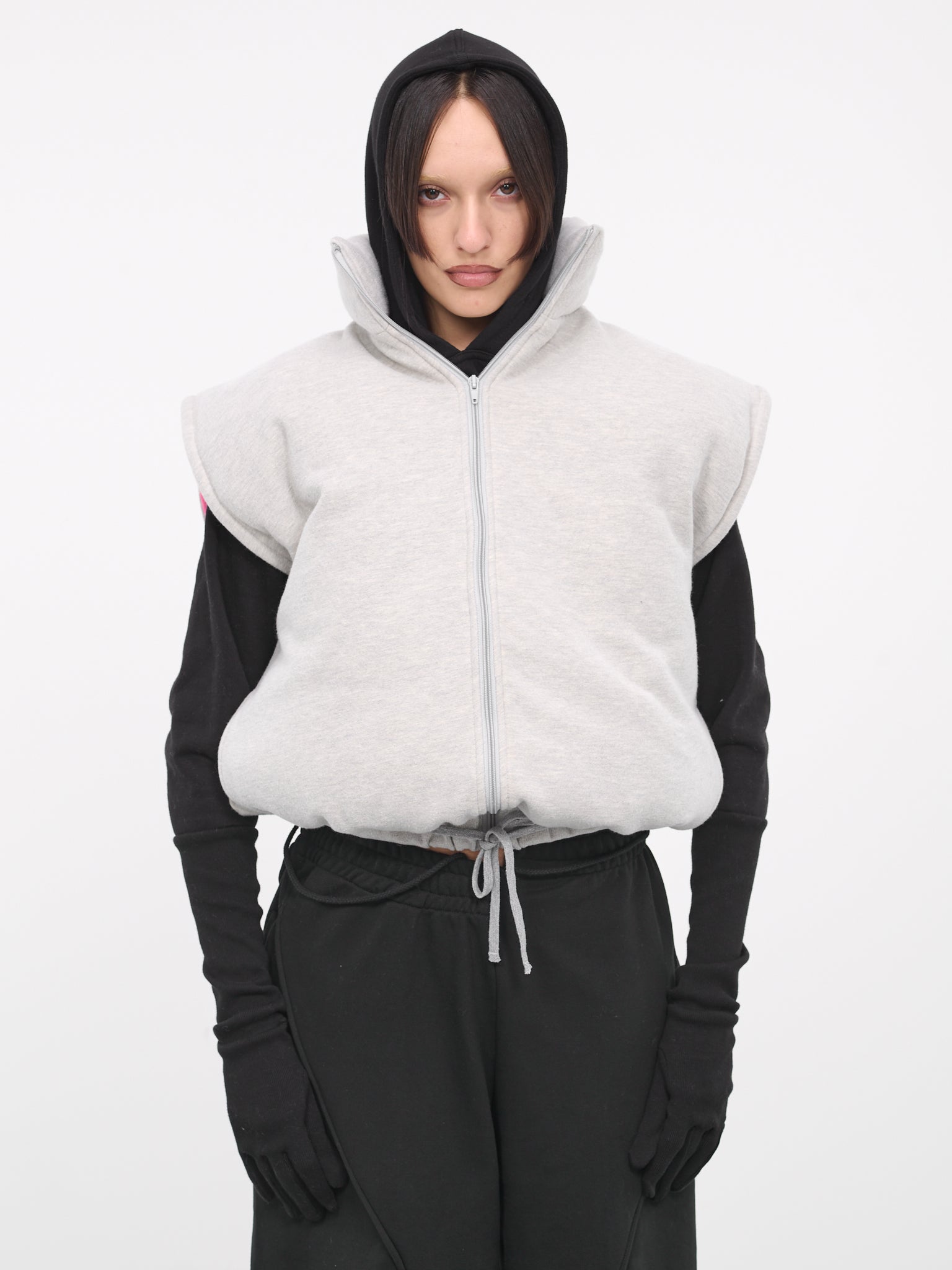 Padded Vest (OW06-US-GREY-PINK)