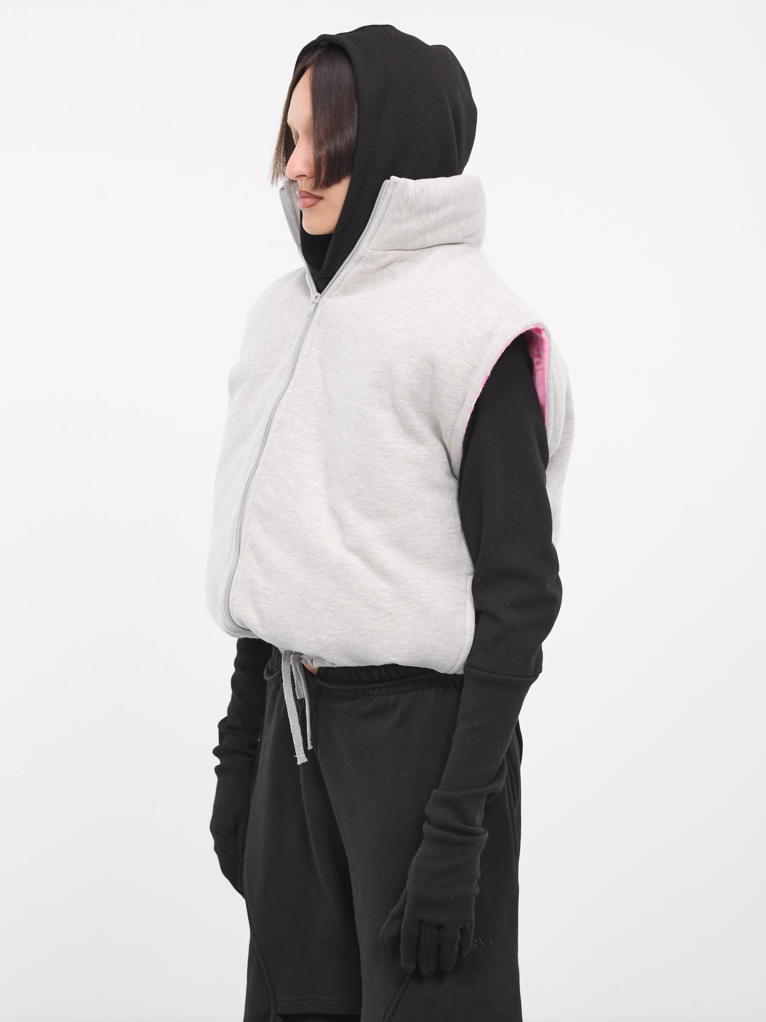 Padded Vest (OW06-US-GREY-PINK)