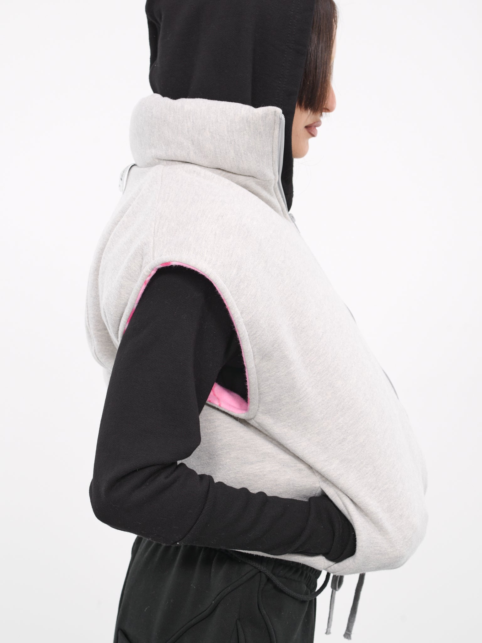 Padded Vest (OW06-US-GREY-PINK)