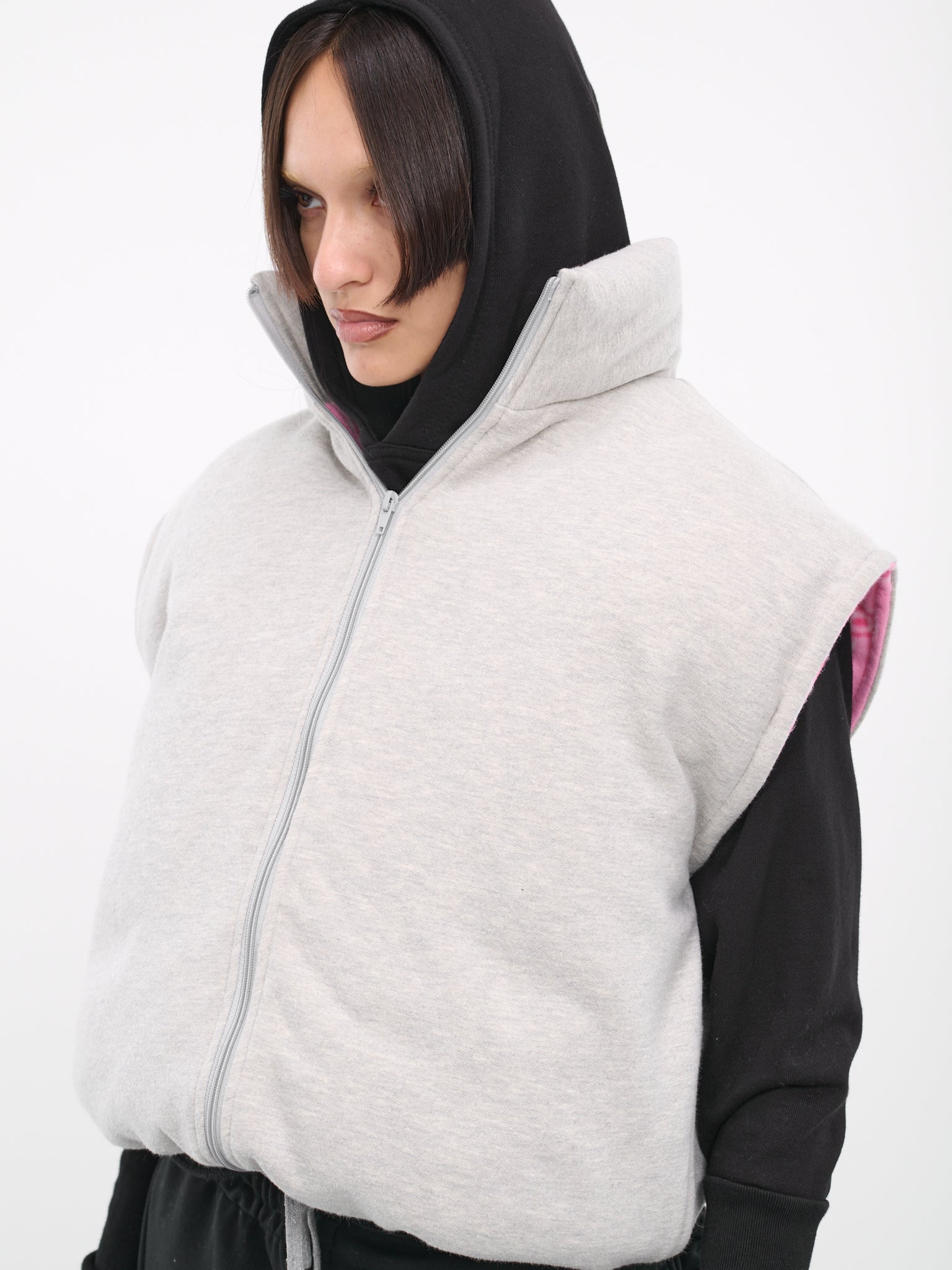 Padded Vest (OW06-US-GREY-PINK)